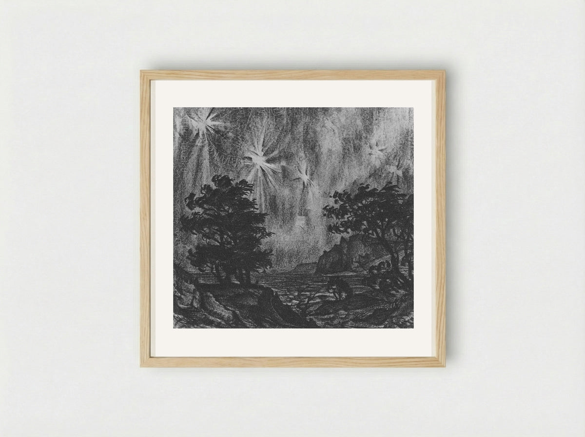 Stars - Konstantin Bogaevsky - Framed Print Wood