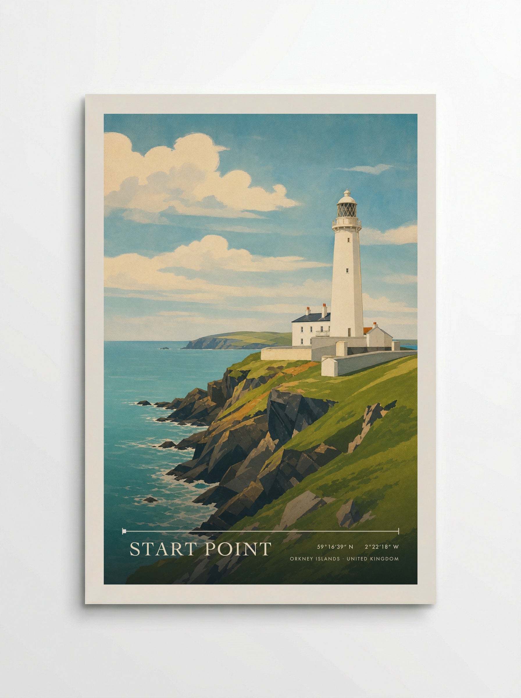 Start Point Orkney Islands United Kingdom Travel Poster - Poster