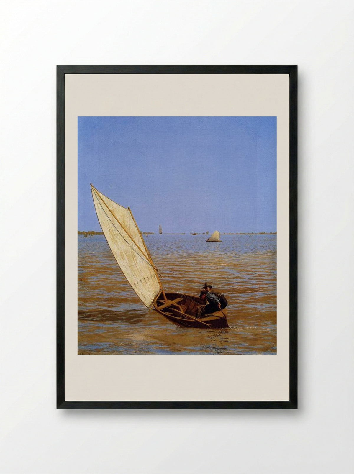 Starting Out after Rail - Thomas Eakins - Framed Print Black
