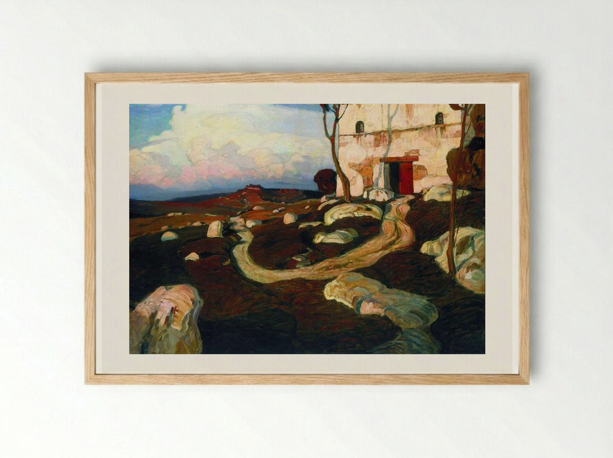 Stary Krym - Konstantin Bogaevsky - Framed Print Wood