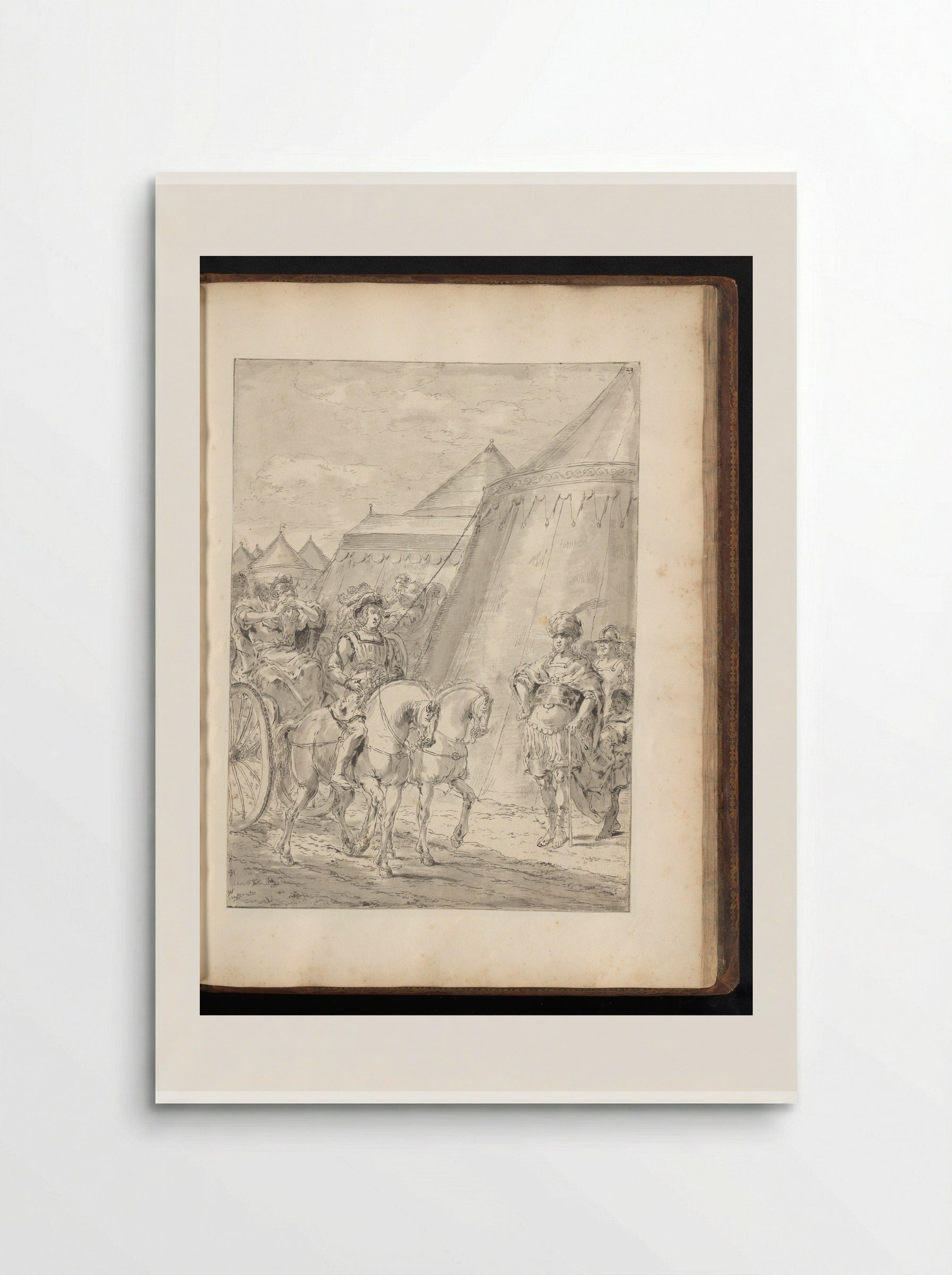Stateira and her daughter brought before Alexander the Great - Leonaert Bramer - Poster