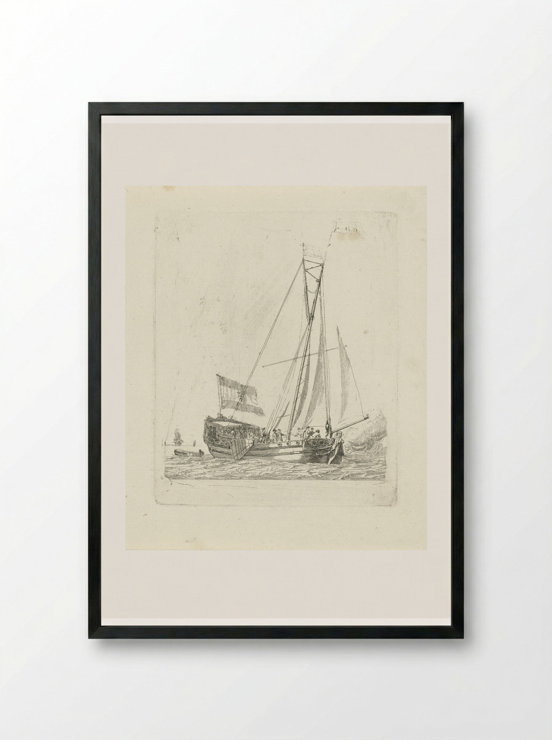 Statenjacht - Gerrit Groenewegen - Framed Print Black
