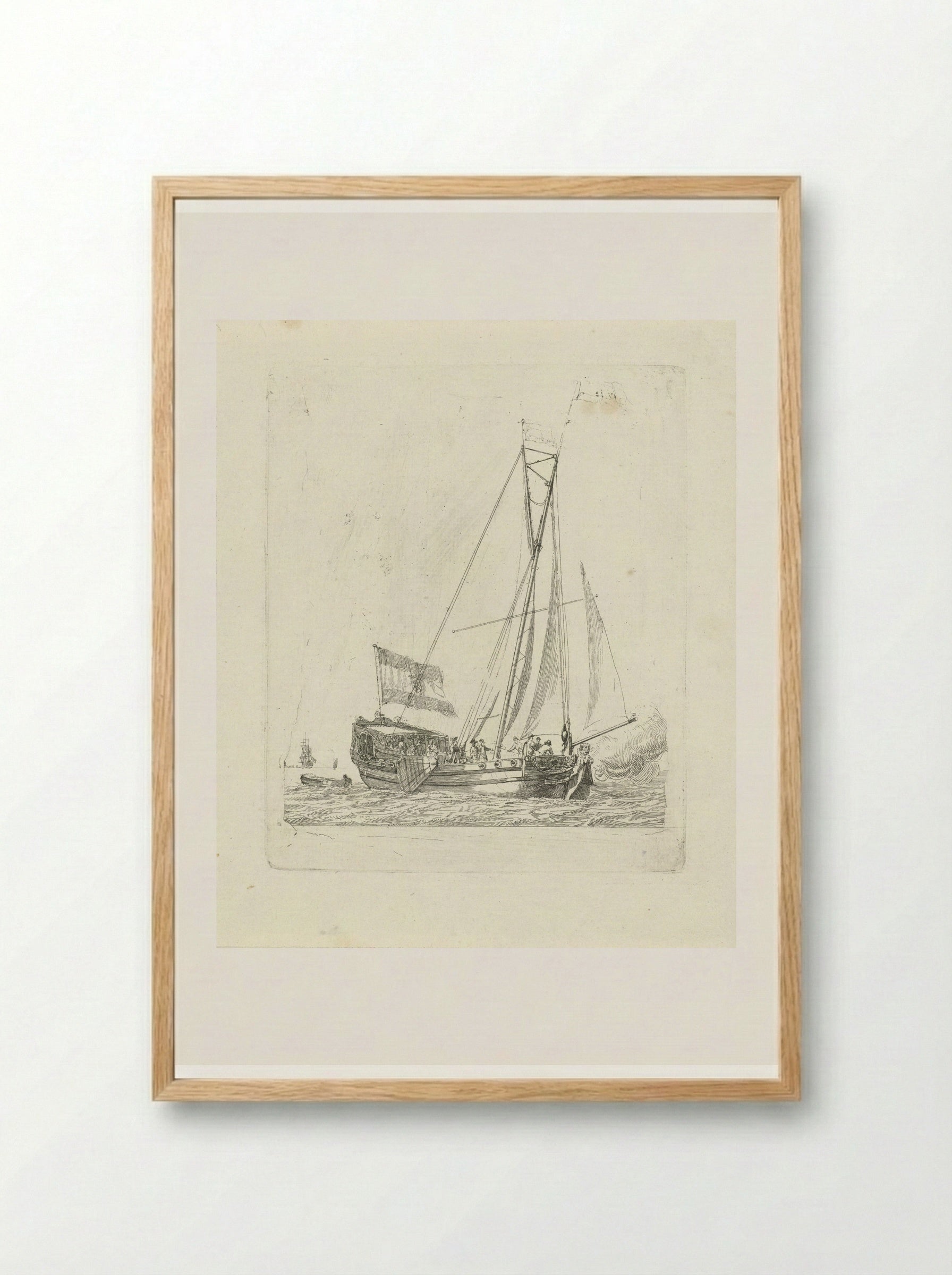 Statenjacht - Gerrit Groenewegen - Framed Print Wood