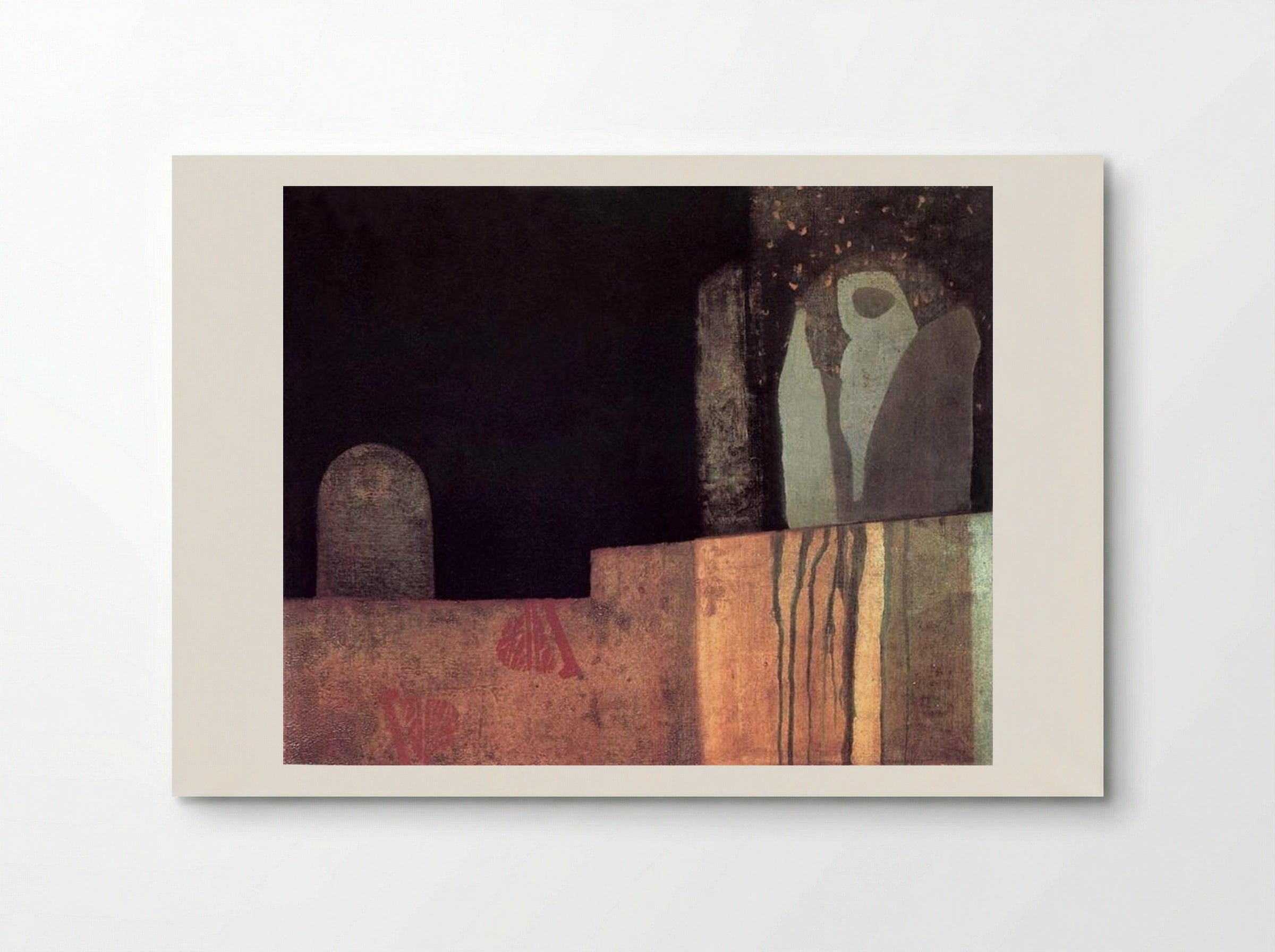 Statue in a Cemetery - Endre Bálint - Poster