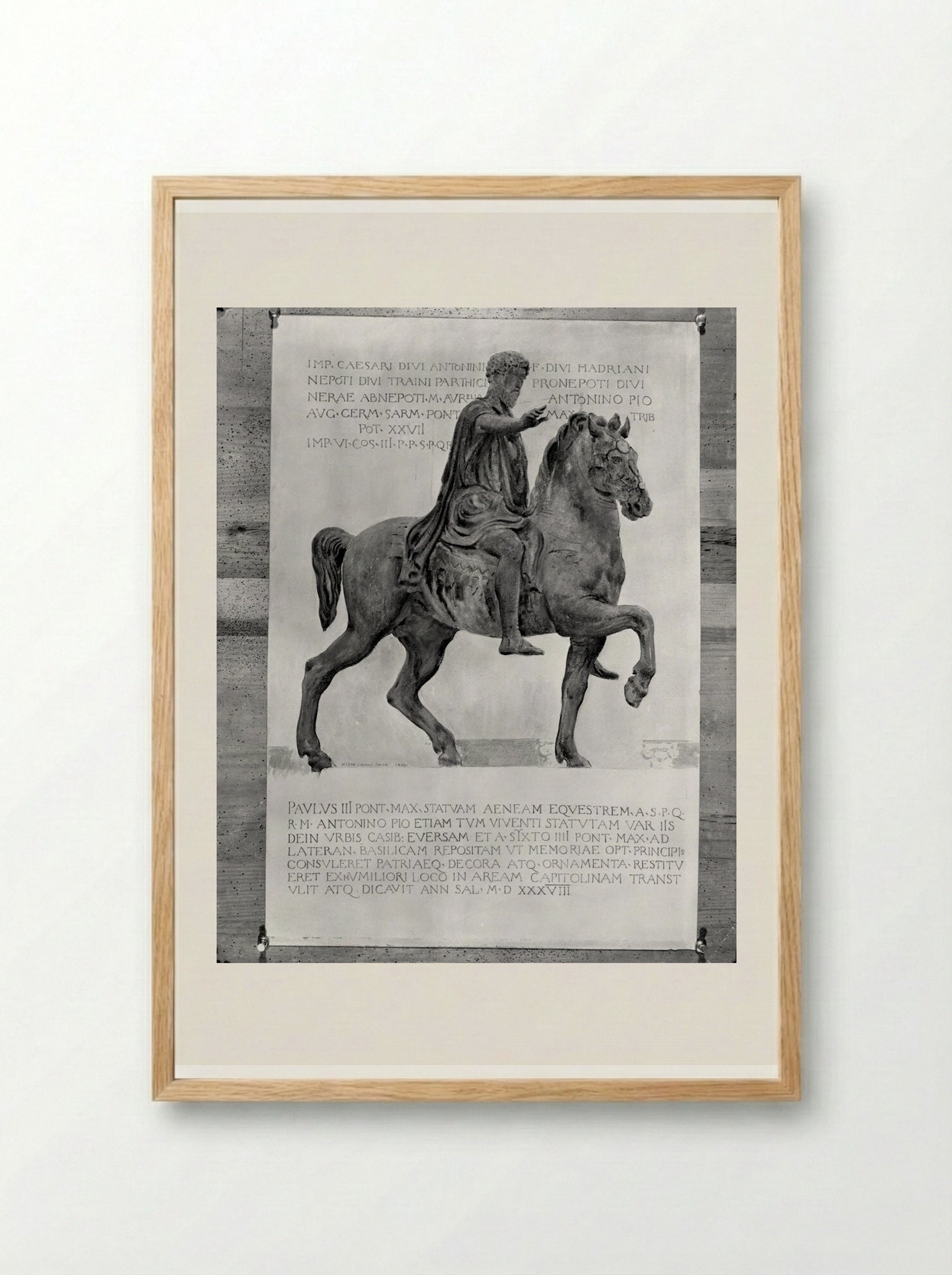 Statue of Marcus Aurelius, after antiquity - Joseph Lindon Smith - Framed Print Wood