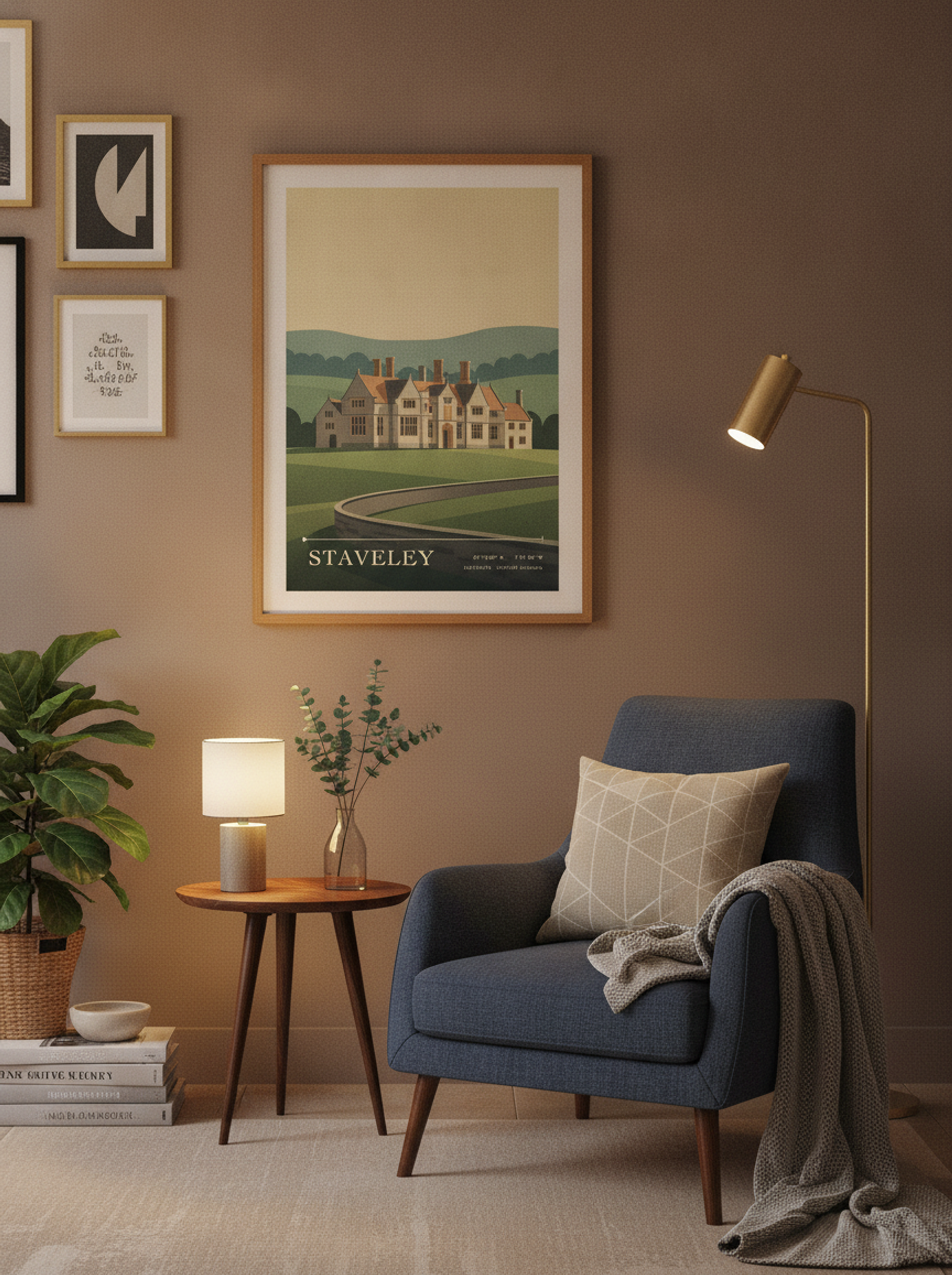 Staveley Derbyshire United Kingdom Travel Poster - Lifestyle