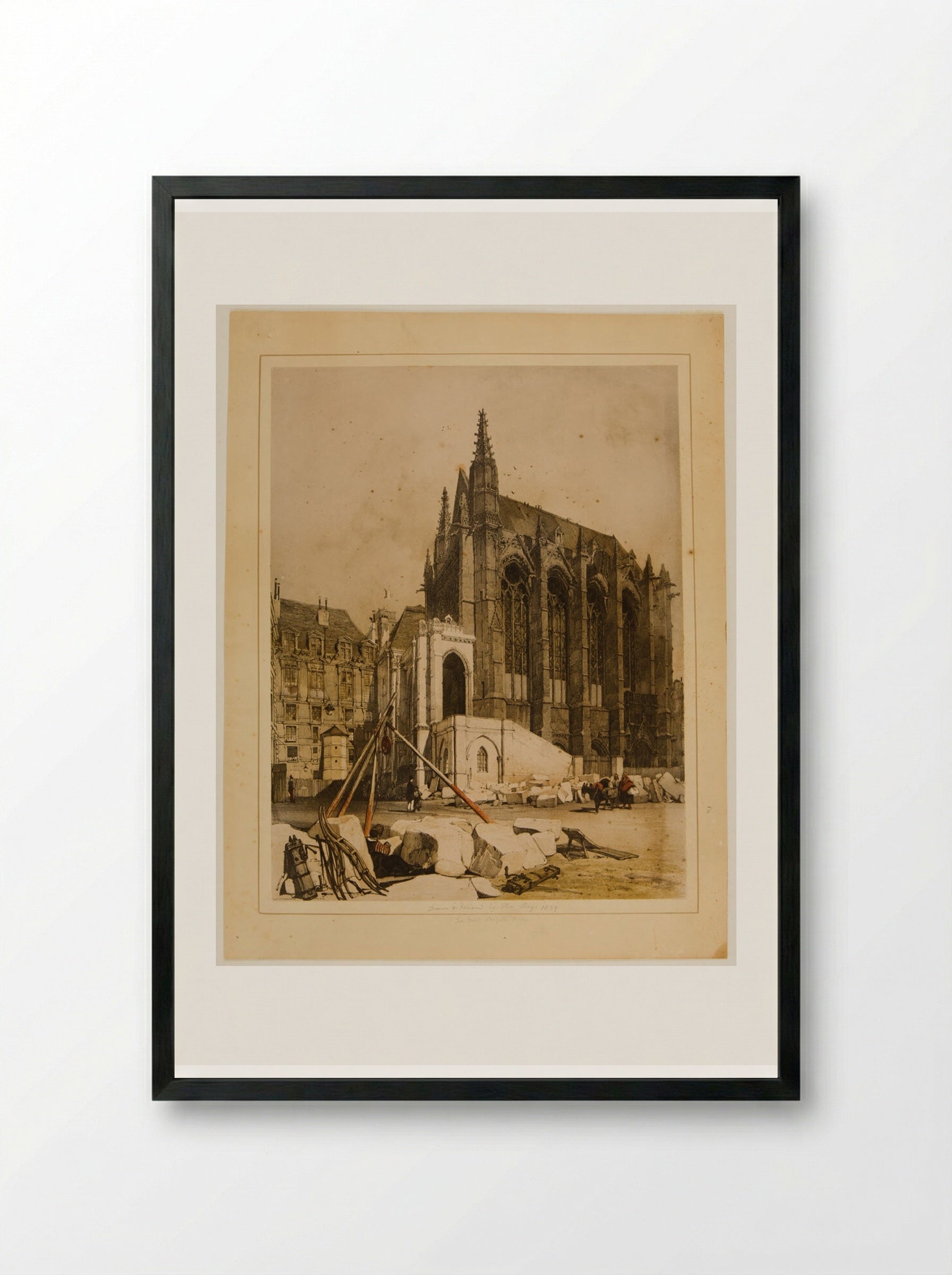 Ste. Chapelle, Paris - Thomas Shotter Boys - Framed Print Black