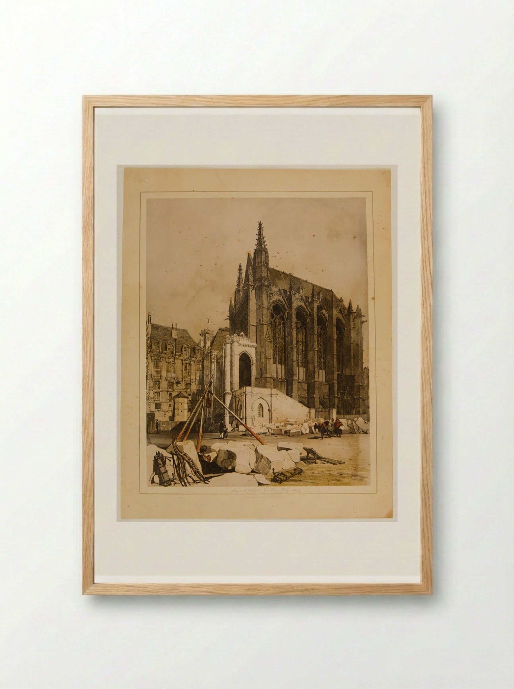 Ste. Chapelle, Paris - Thomas Shotter Boys - Framed Print Wood