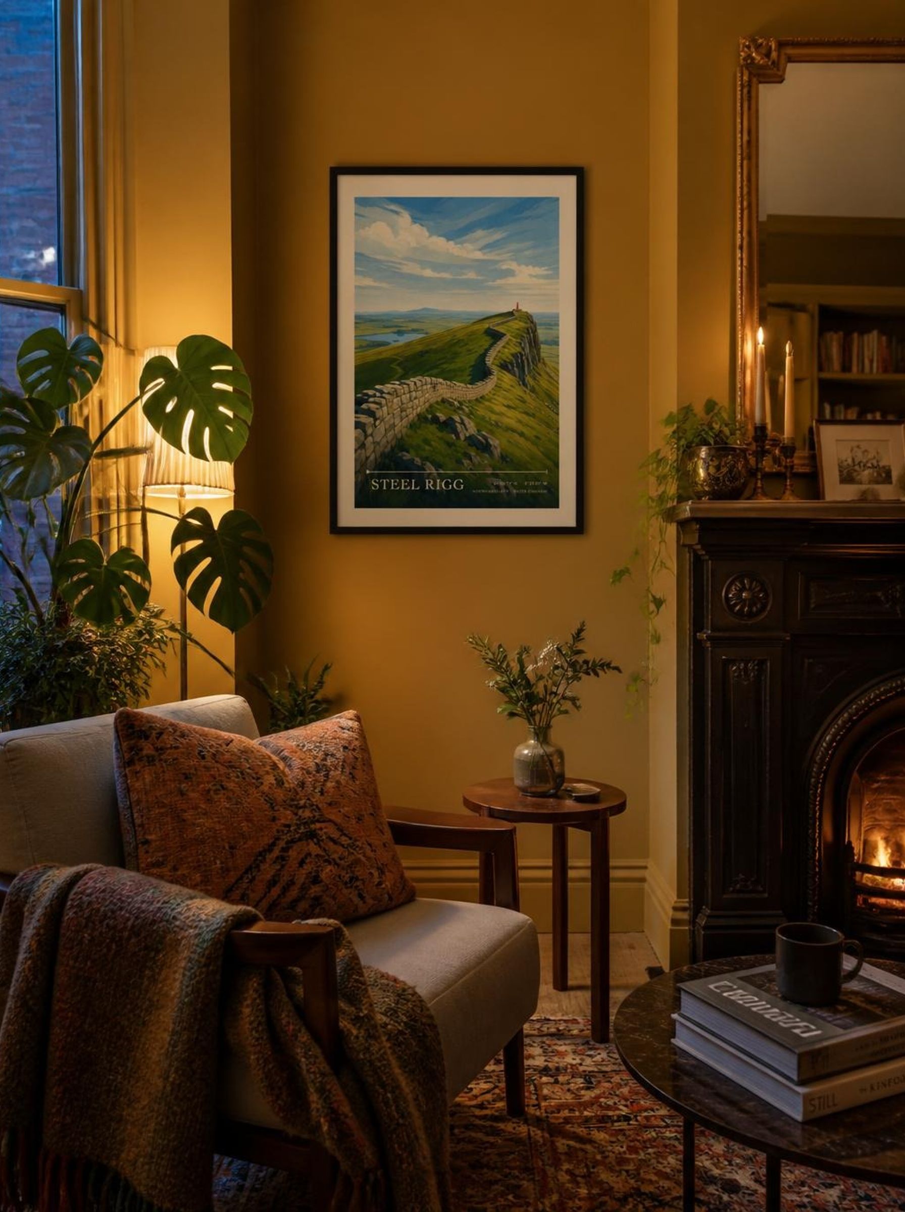 Steel Rigg Northumberland United Kingdom Travel Poster - Lifestyle