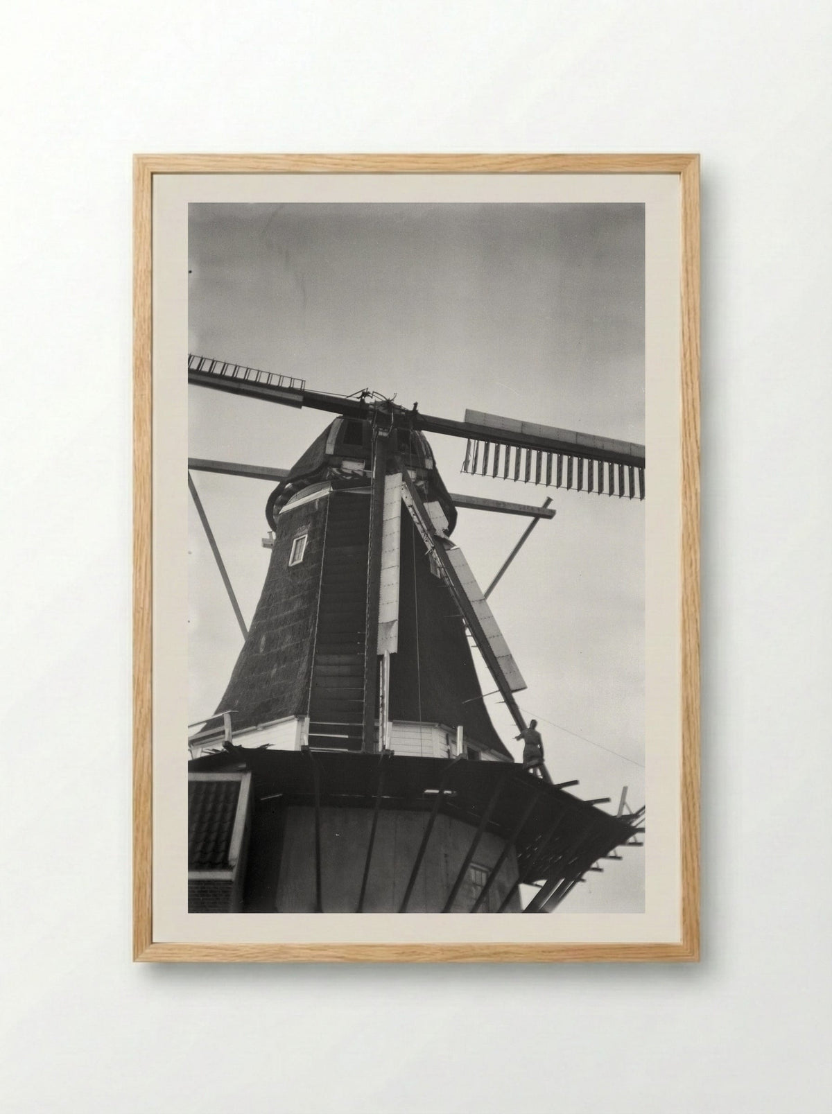 Stellingmolen (Windmill Study) - Willem Westbroek - Framed Print Wood