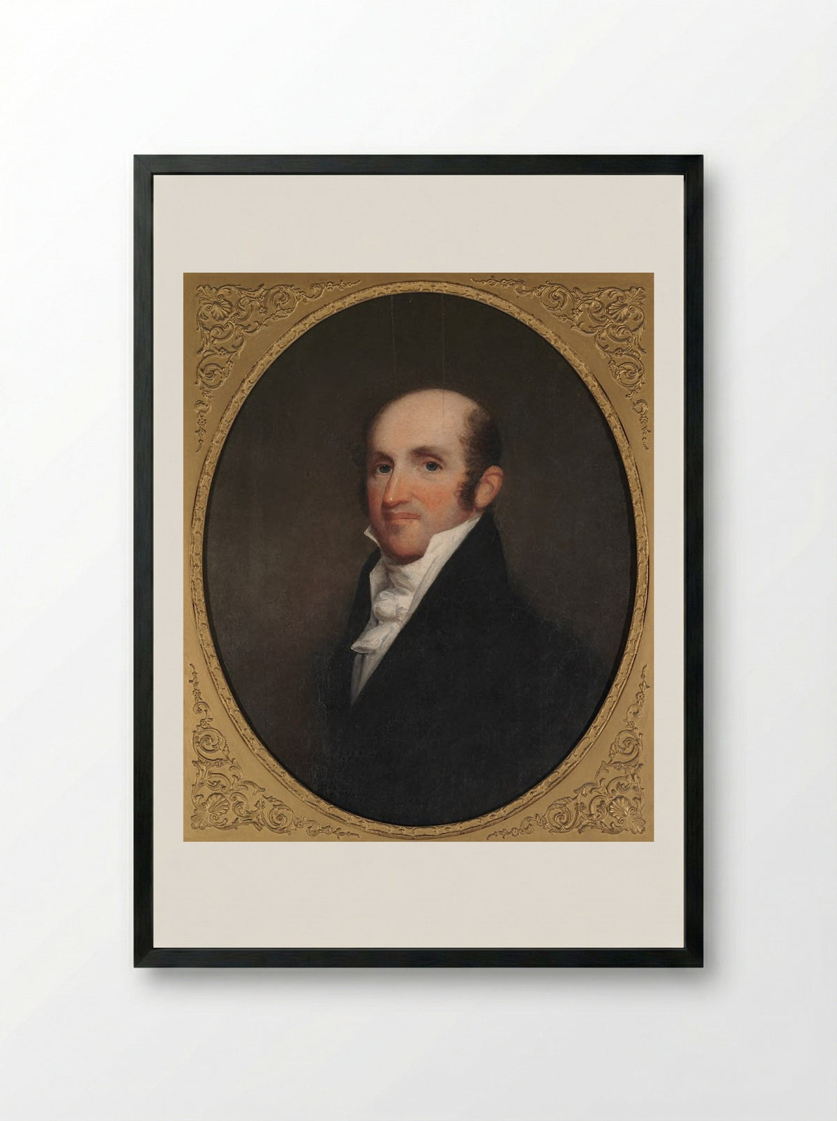 Stephen Higginson (1770-1834) - Gilbert Stuart Newton - Framed Print Black