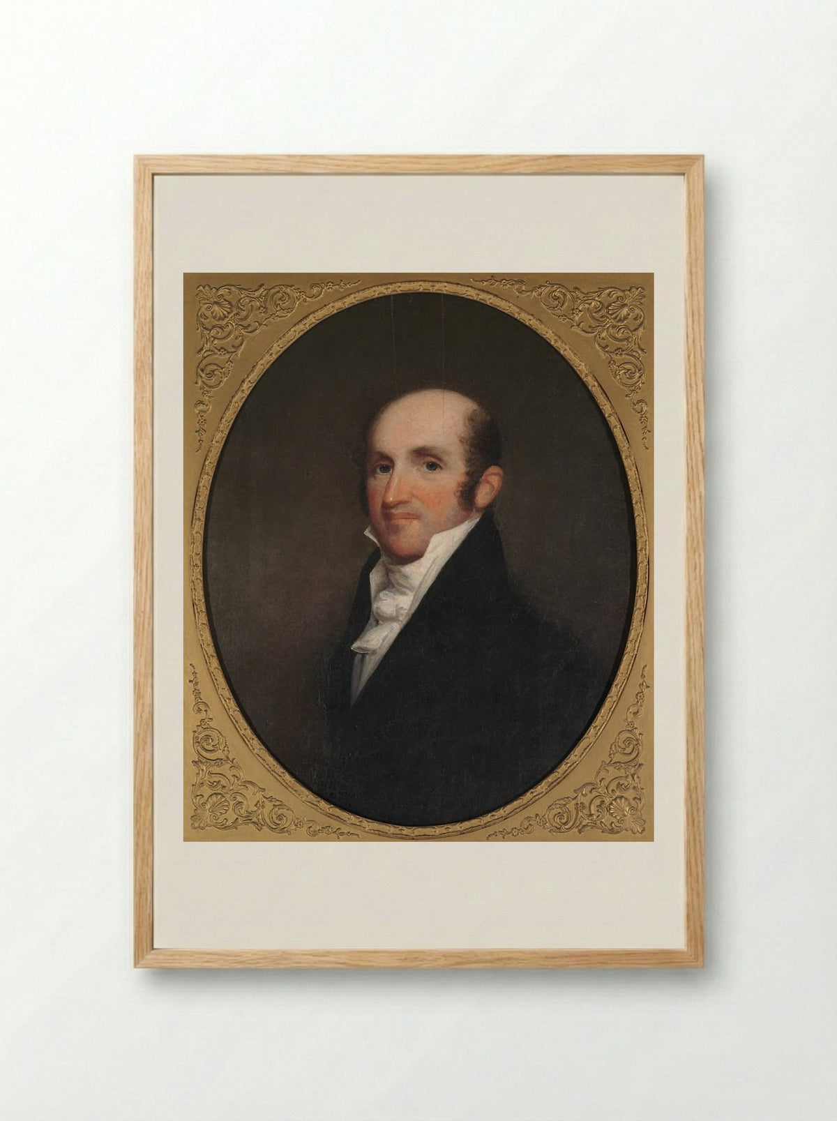 Stephen Higginson (1770-1834) - Gilbert Stuart Newton - Framed Print Wood