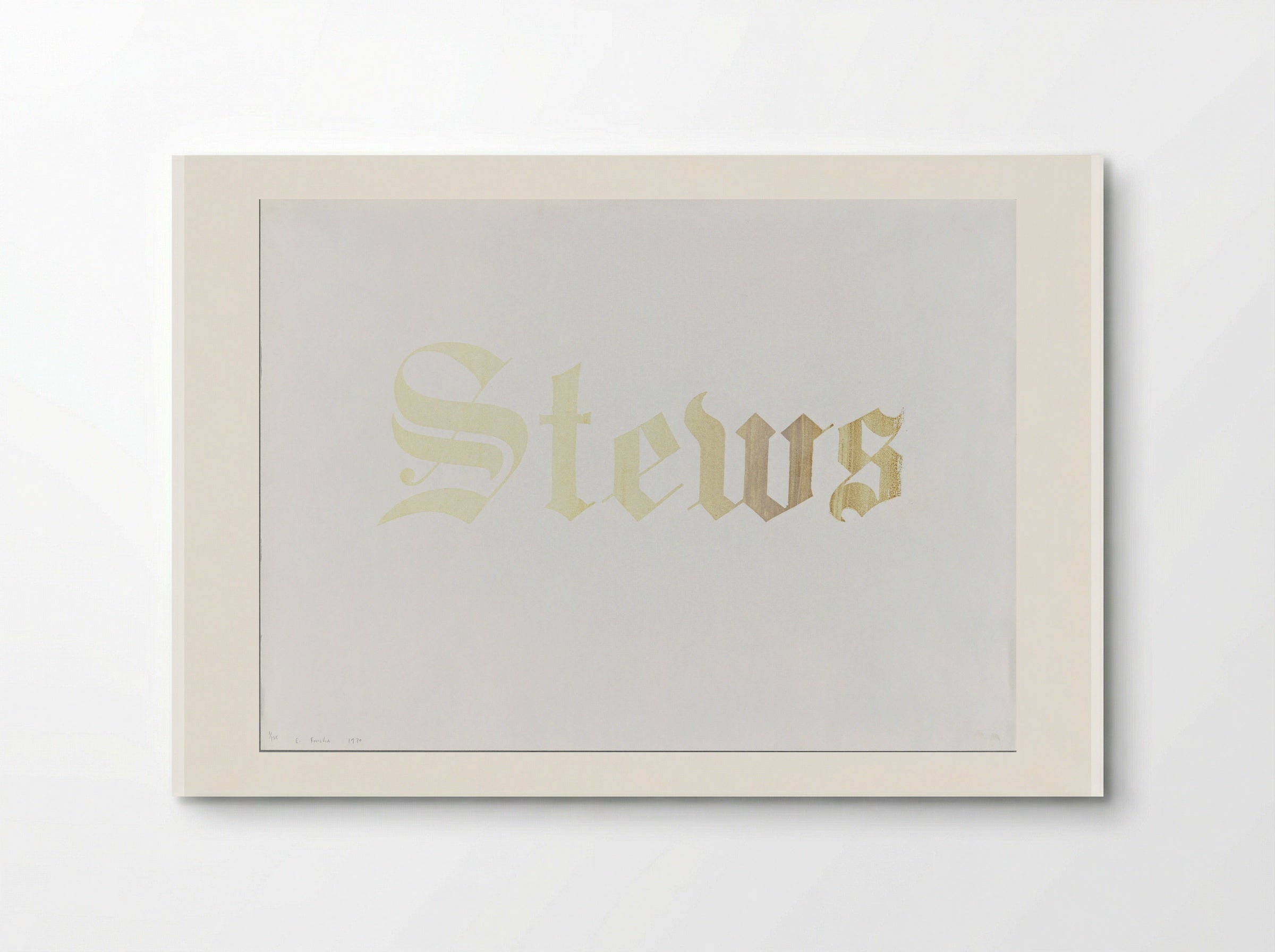 Stews - Edward Ruscha - Poster