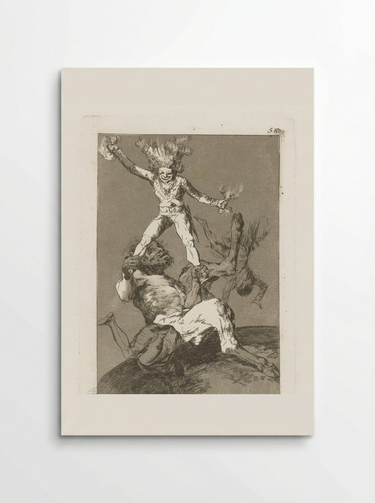 Stijgen en vallen - Francisco de Goya - Poster