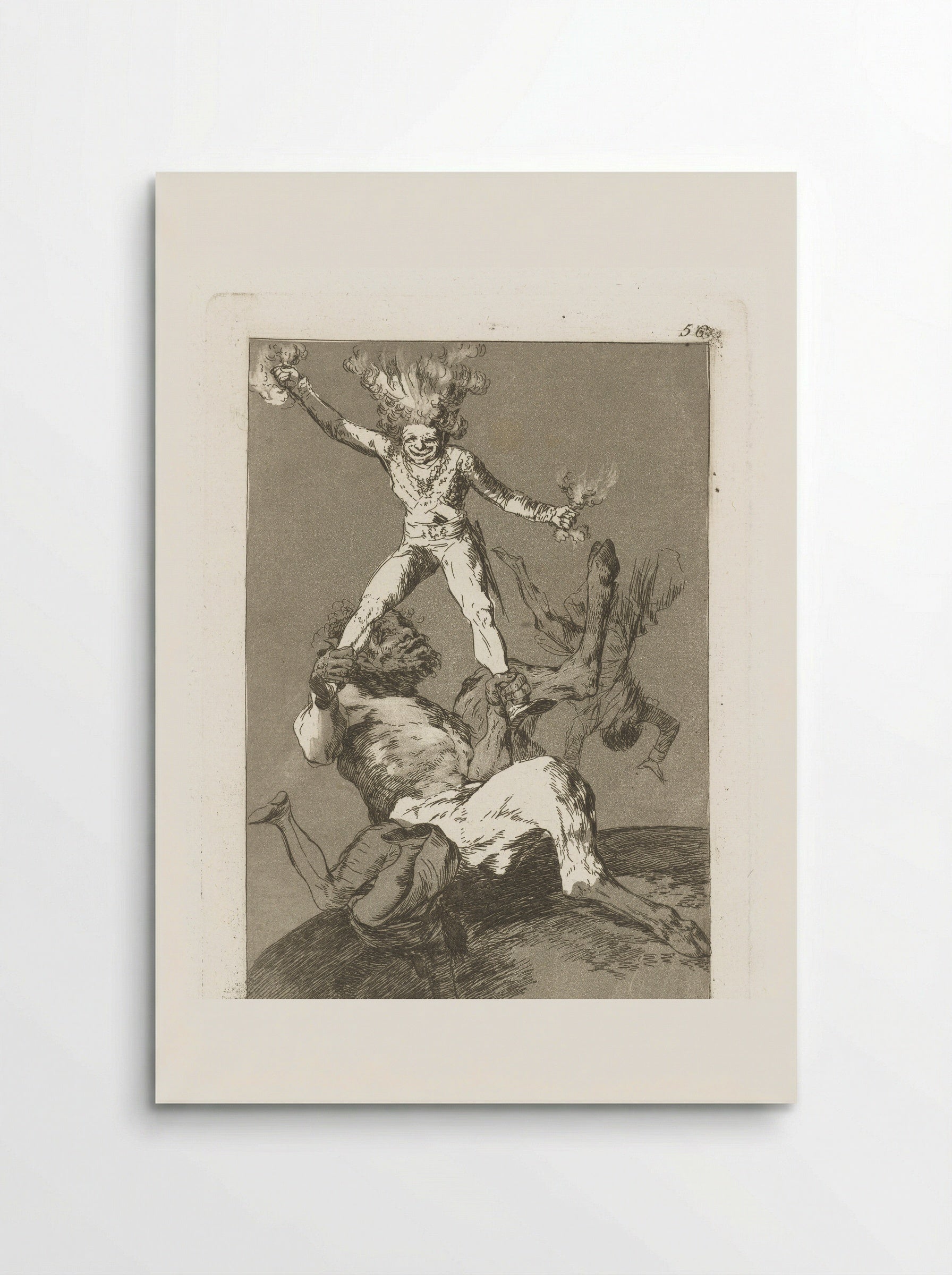 Stijgen en vallen - Francisco de Goya - Poster