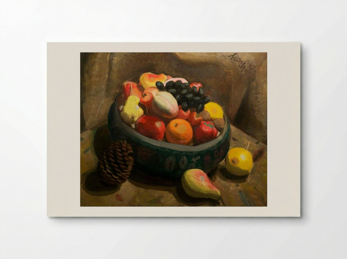 Still Life (Bowl of Fruit) - Leon Underwood - Poster