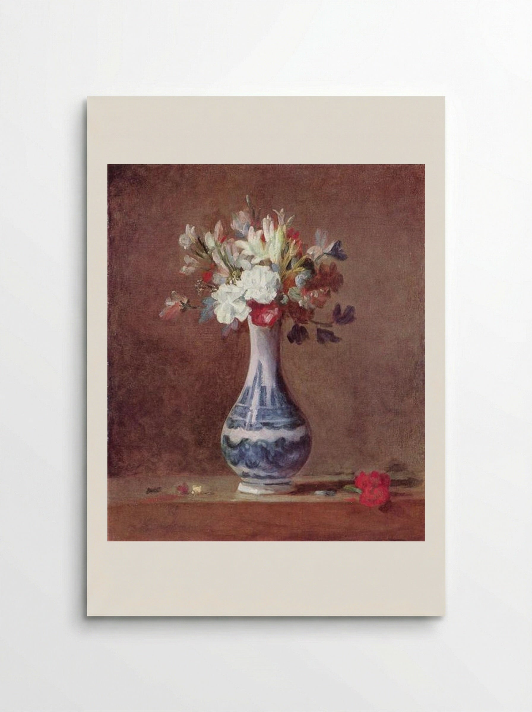 Still Life, Flowers in a Vase - Jean-Baptiste-Simeon Chardin - Poster