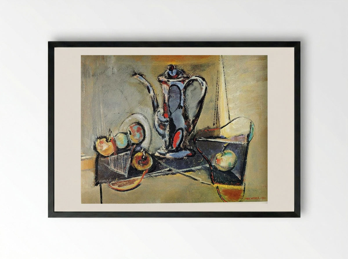 Still Life with Apples - Max Weber - Framed Print Black