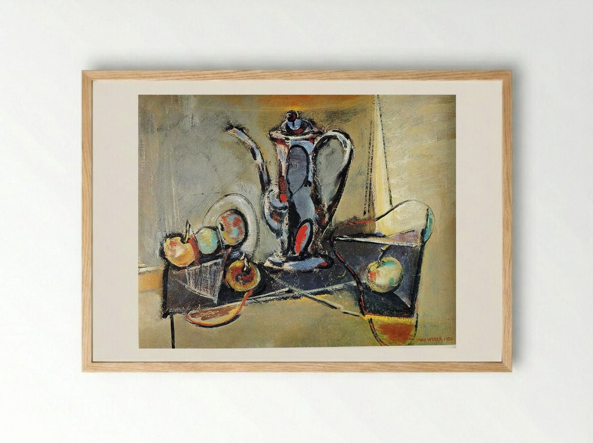 Still Life with Apples - Max Weber - Framed Print Wood