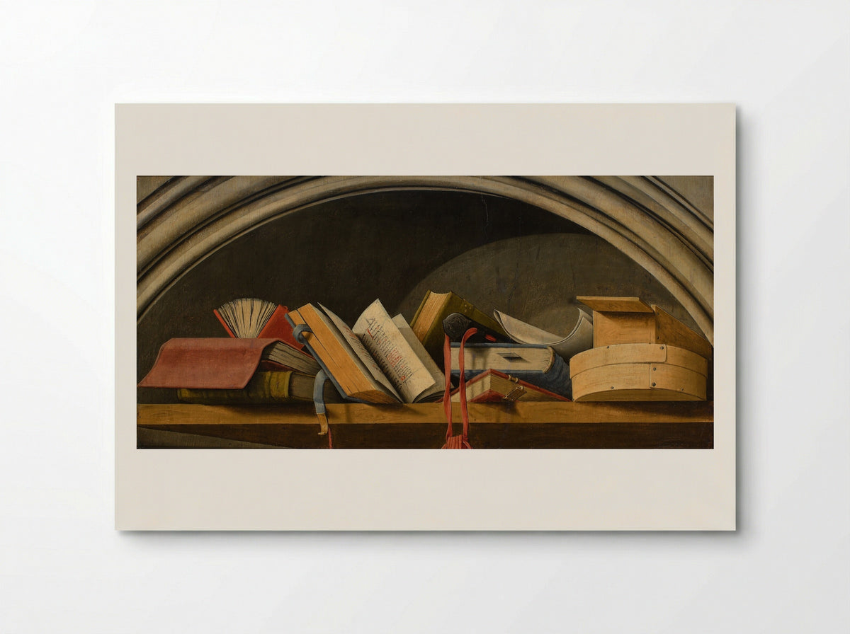Still Life with Books in a Niche - Barthélémy d'Eyck - Poster