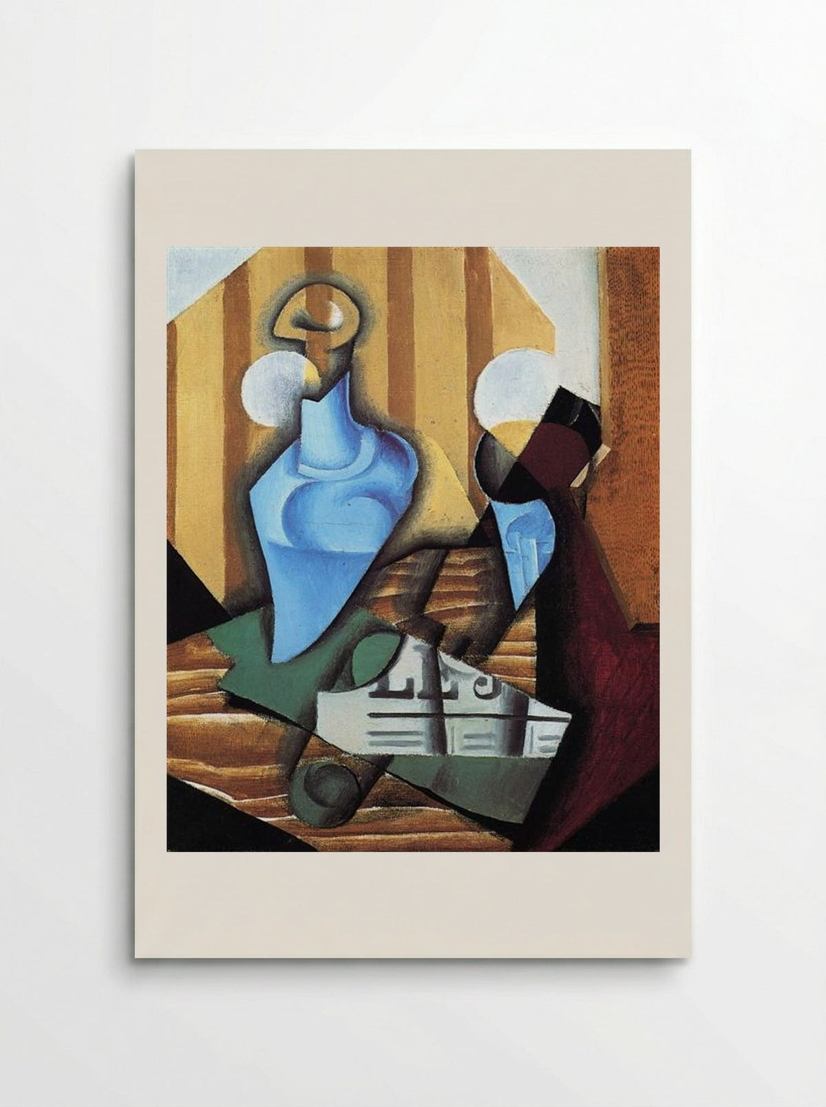 Still Life with Bottle and Glass - Juan Gris - Poster