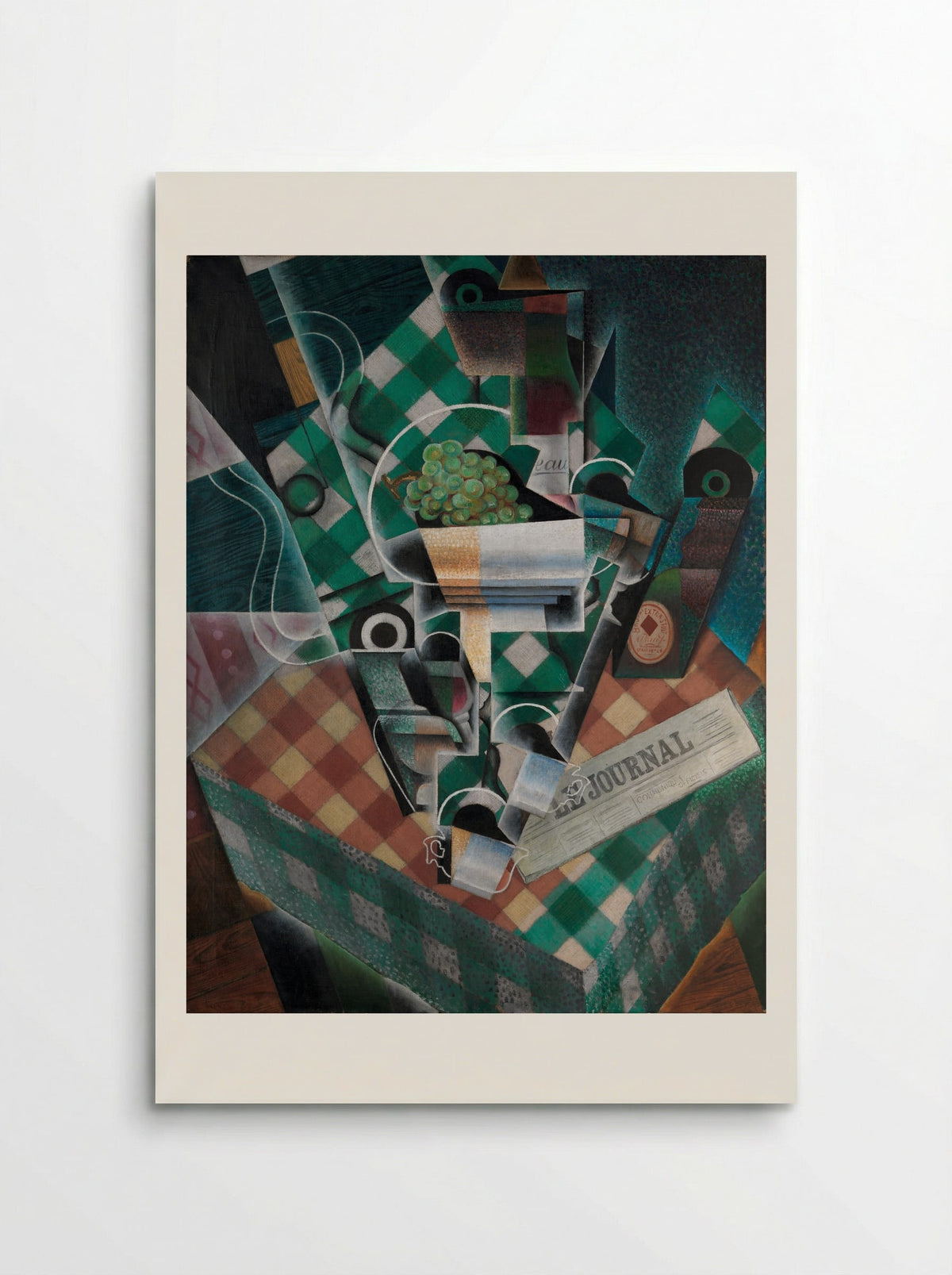 Still Life with Checked Tablecloth - Juan Gris - Poster