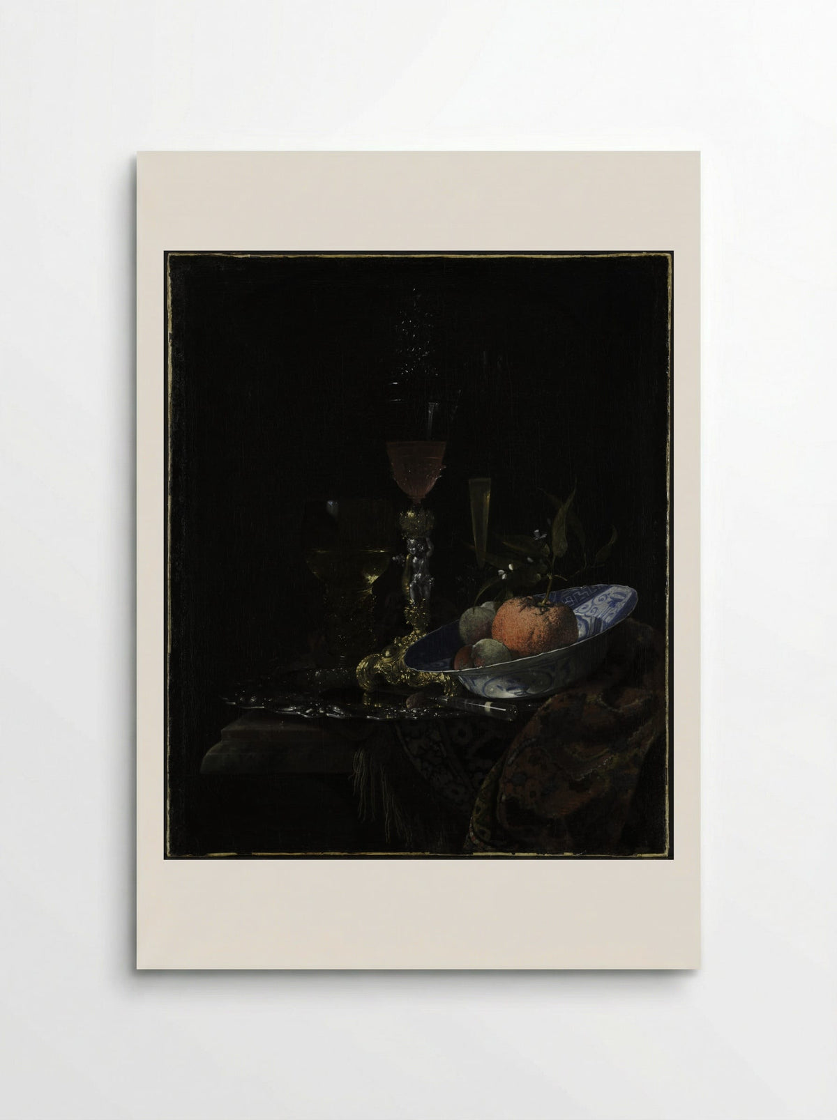 Still-Life with Chinese Porcelain Bowl - Willem Kalf - Poster