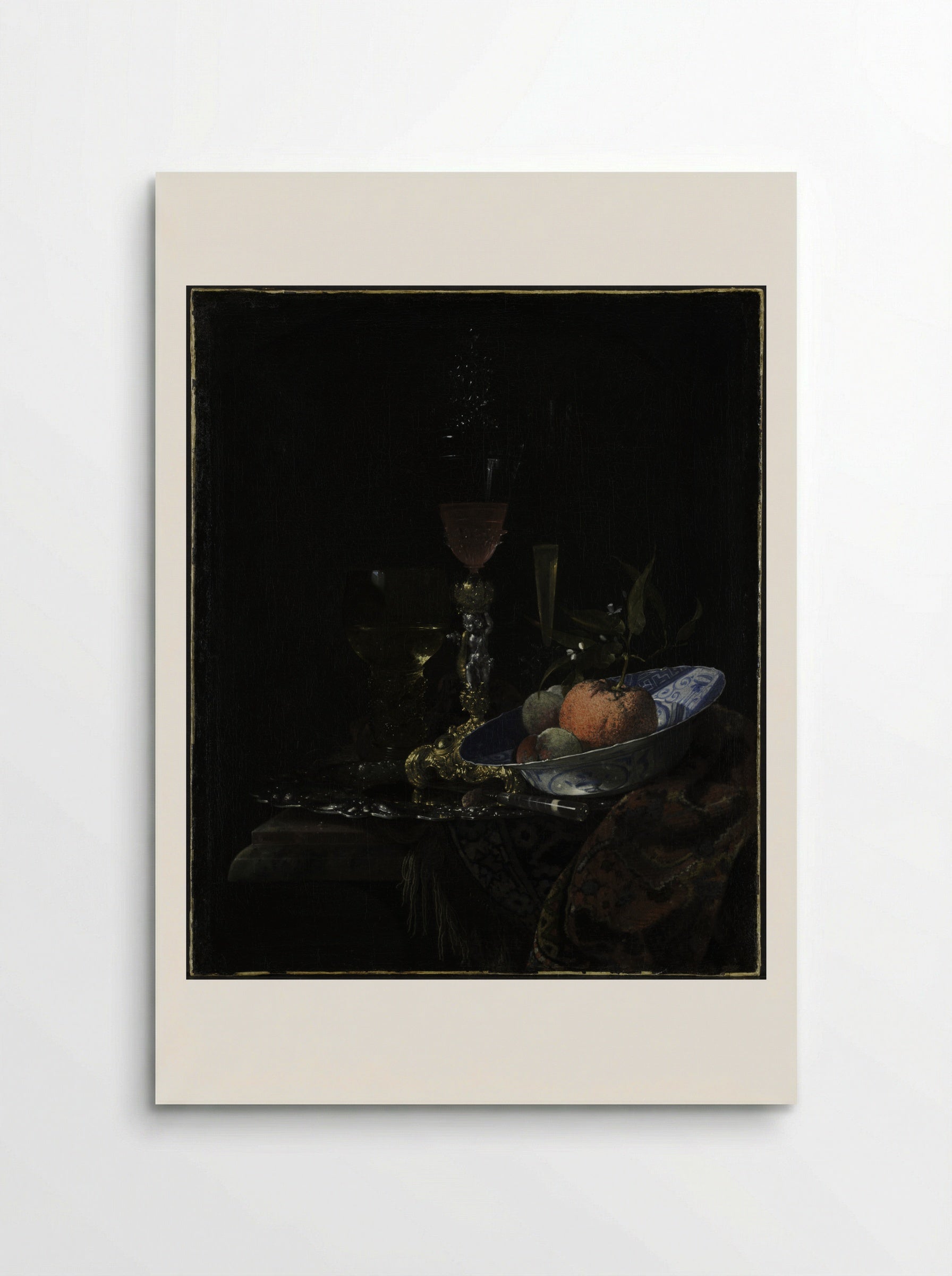 Still-Life with Chinese Porcelain Bowl - Willem Kalf - Poster