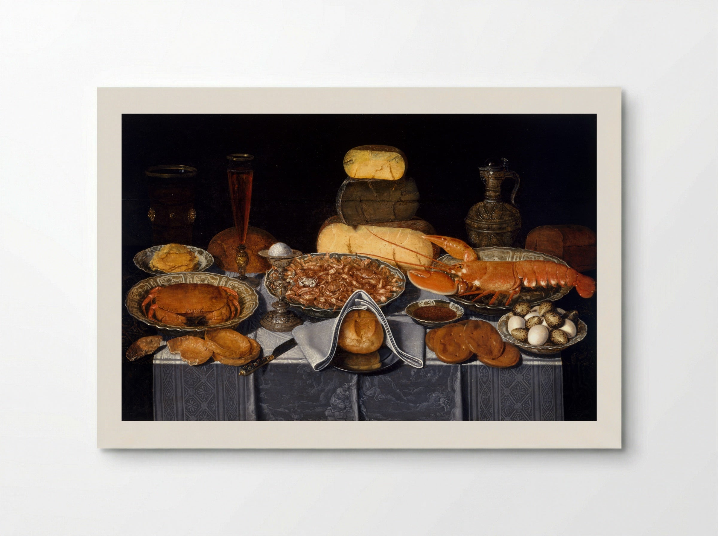 Still Life with Crab, Shrimps and Lobster - Clara Peeters - Poster
