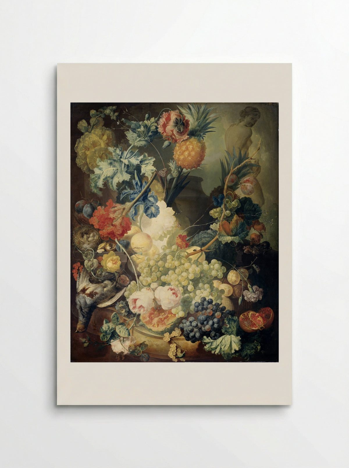 Still Life with Flowers, Fruit and Game - Jan van Os - Poster