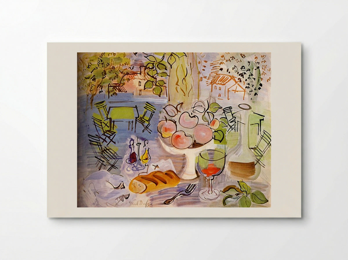 Still Life with Fruit and Bread - Raoul Dufy - Poster