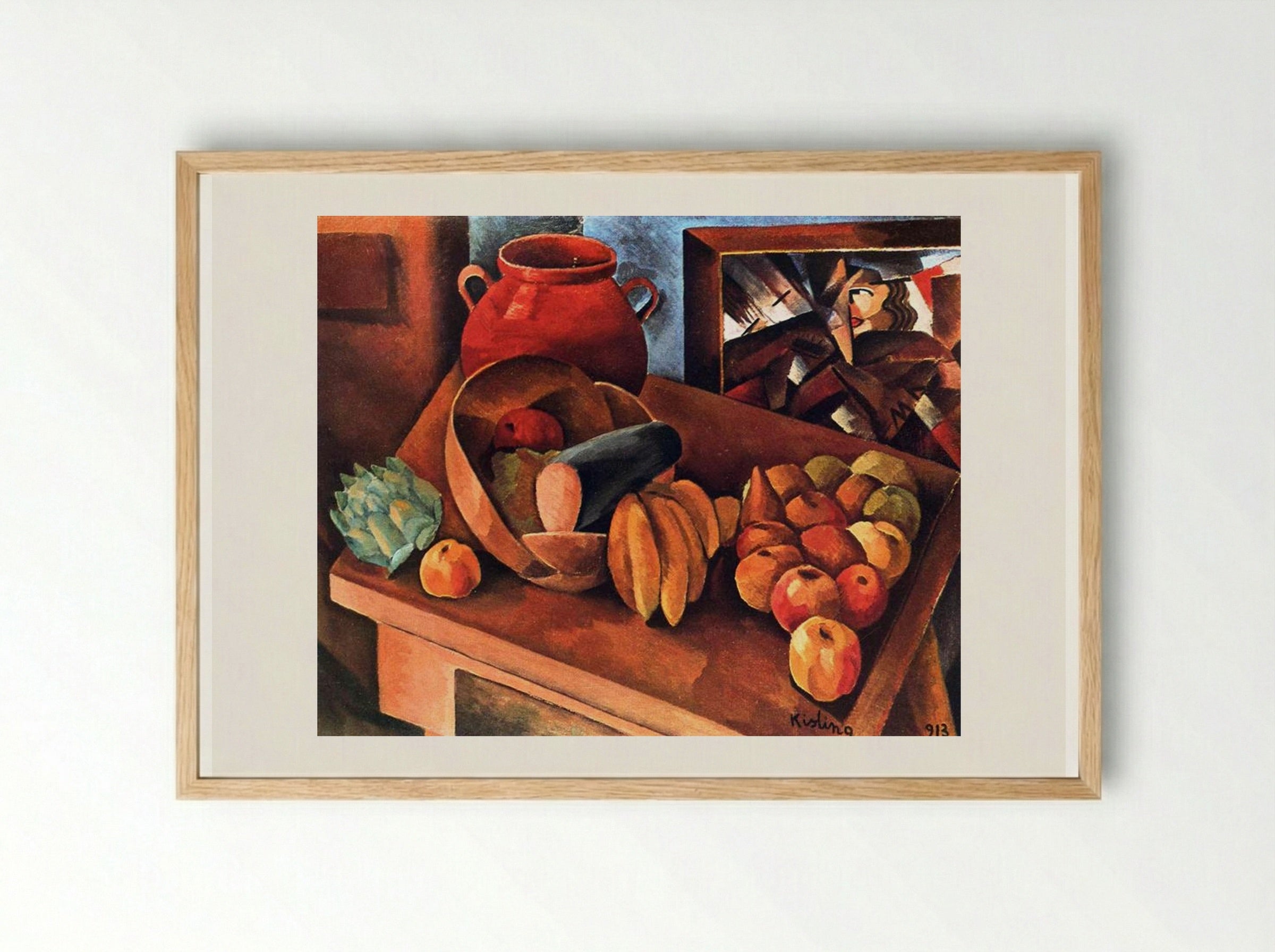 Still Life with Fruit - Moïse Kisling - Framed Print Wood