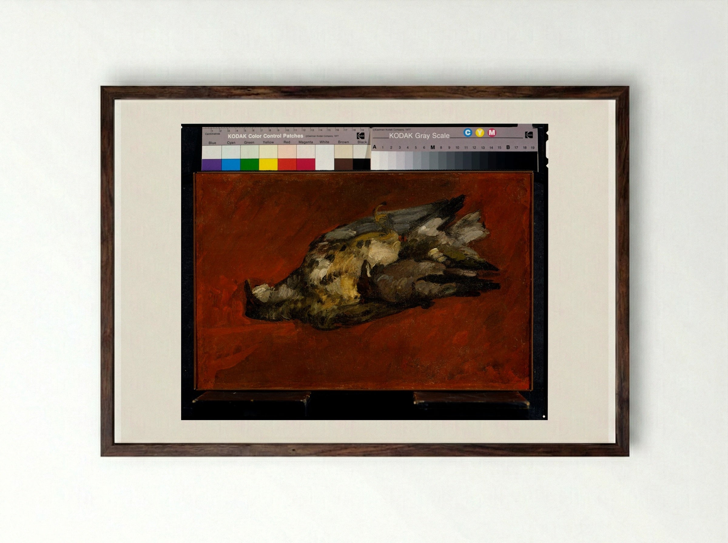 Still Life with Game Birds - Paul Cézanne - Framed Print Dark Wood