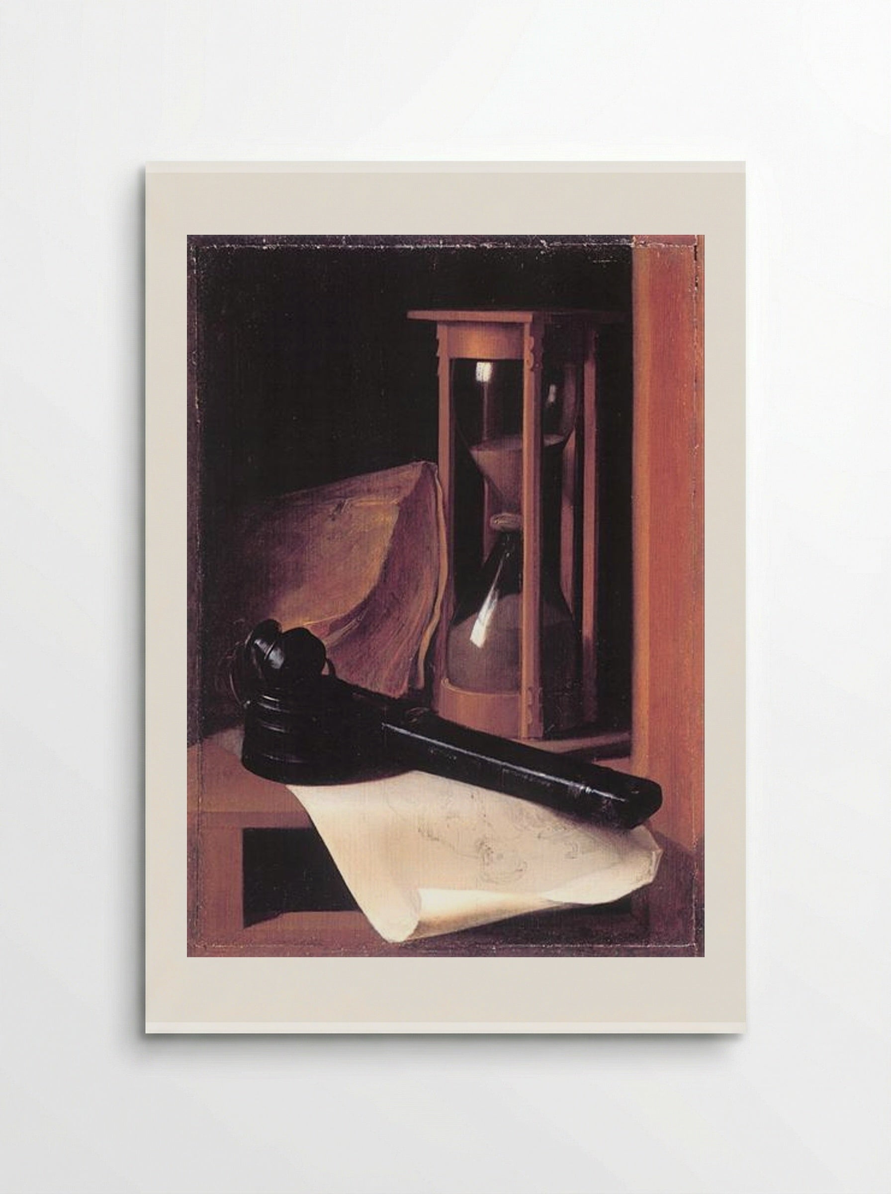 Still Life with Hourglass, Pencase and Print - Gerrit Dou - Poster