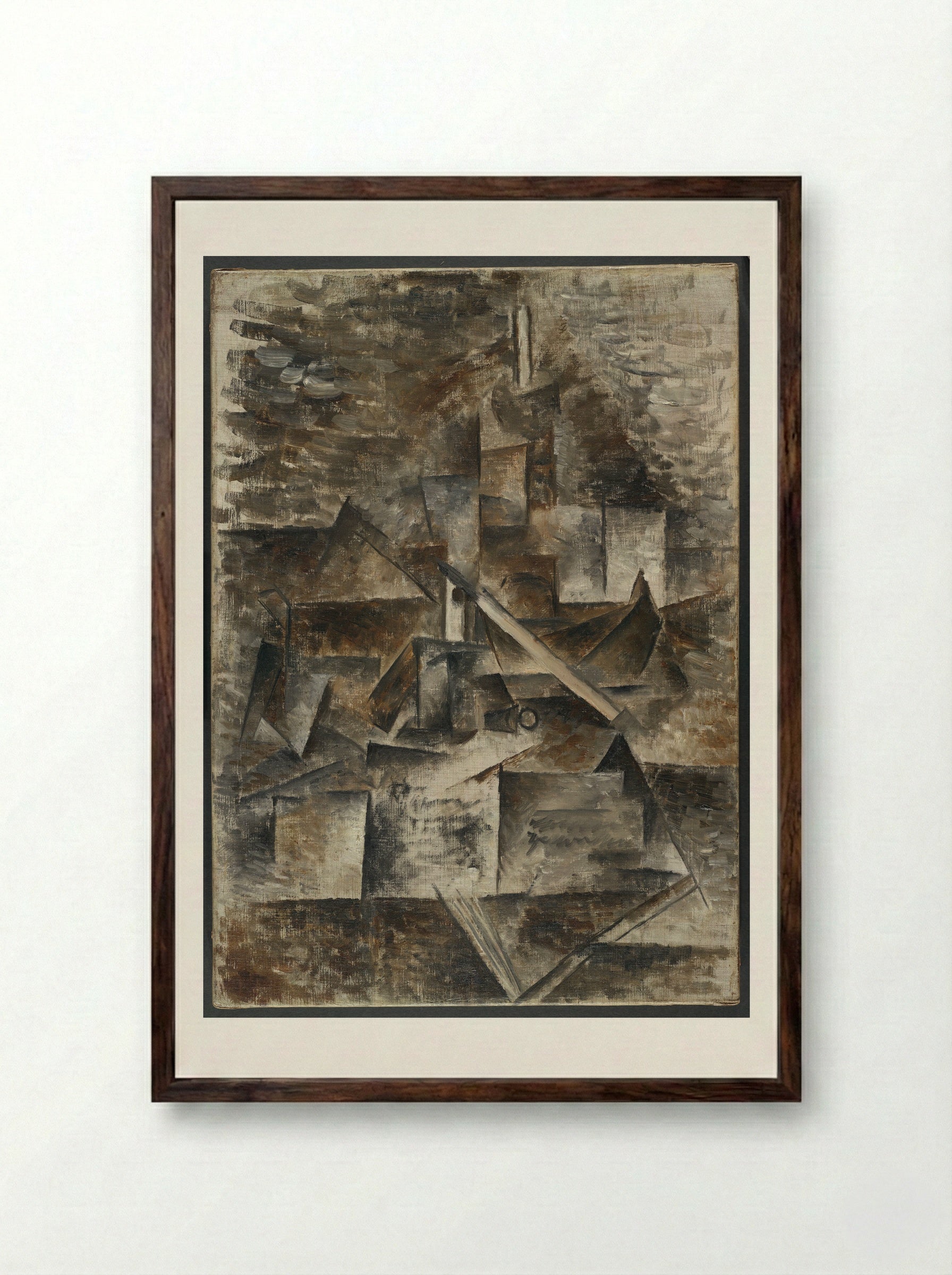 Still Life with Inkwell - Pablo Picasso - Framed Print Dark Wood
