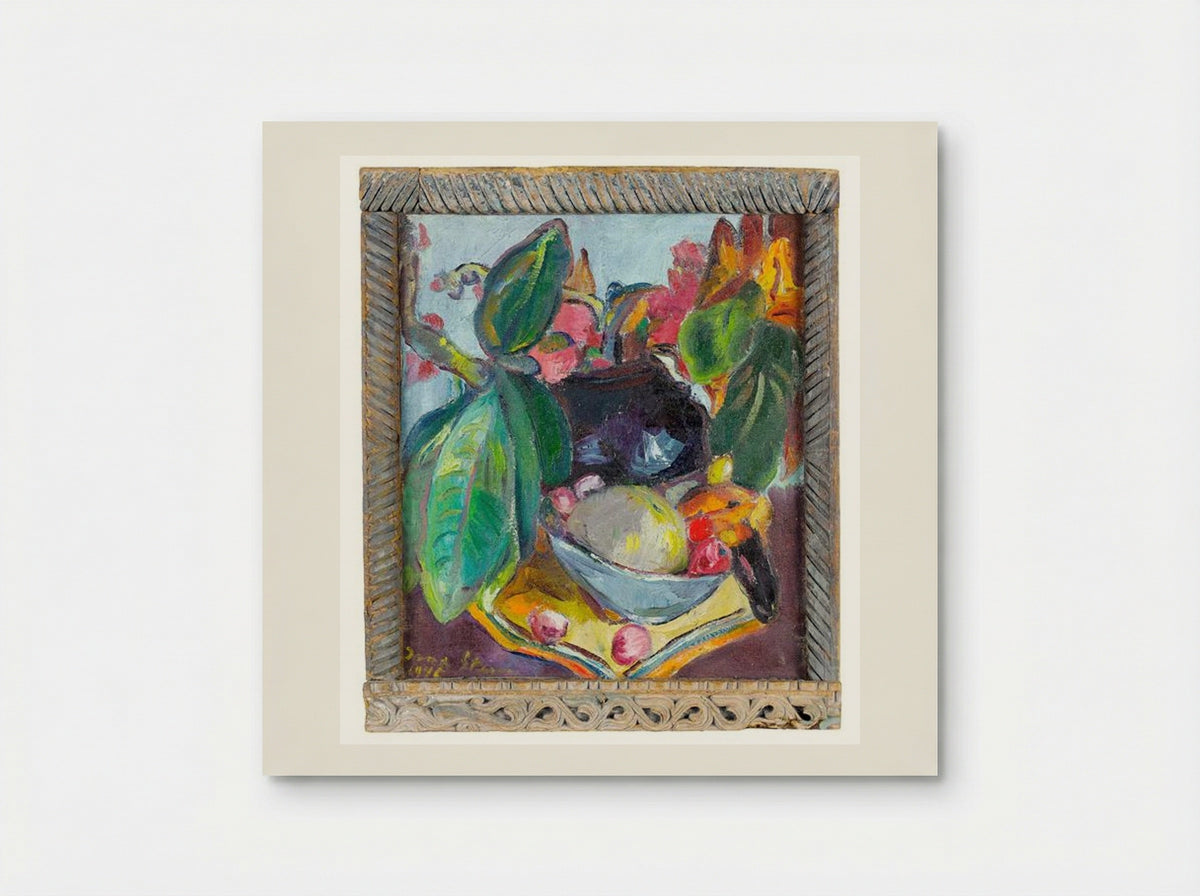 Still Life with Leaves, Fruit and Flowers - Irma Stern - Poster