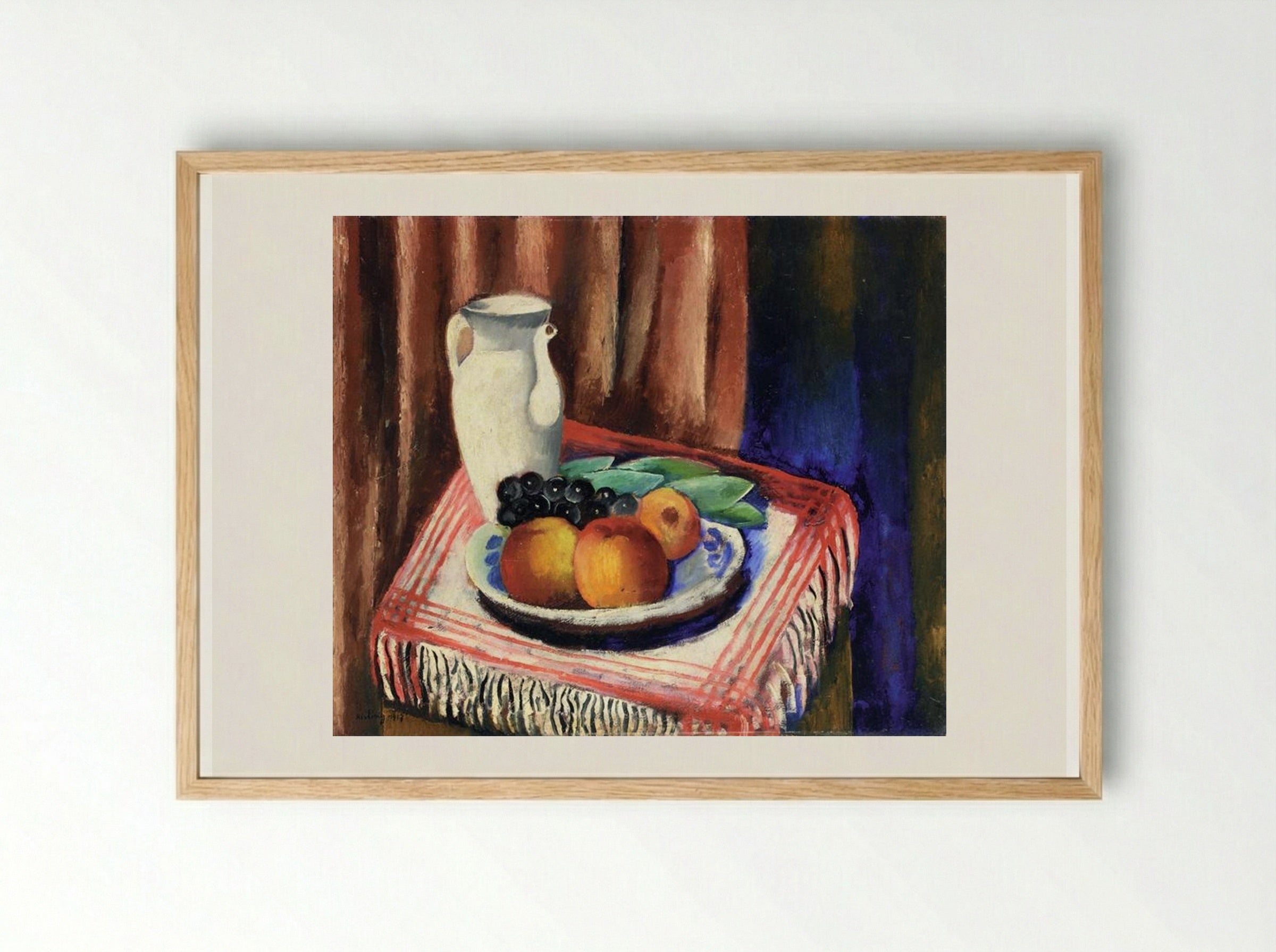 Still Life with Lemons - Moïse Kisling - Framed Print Wood