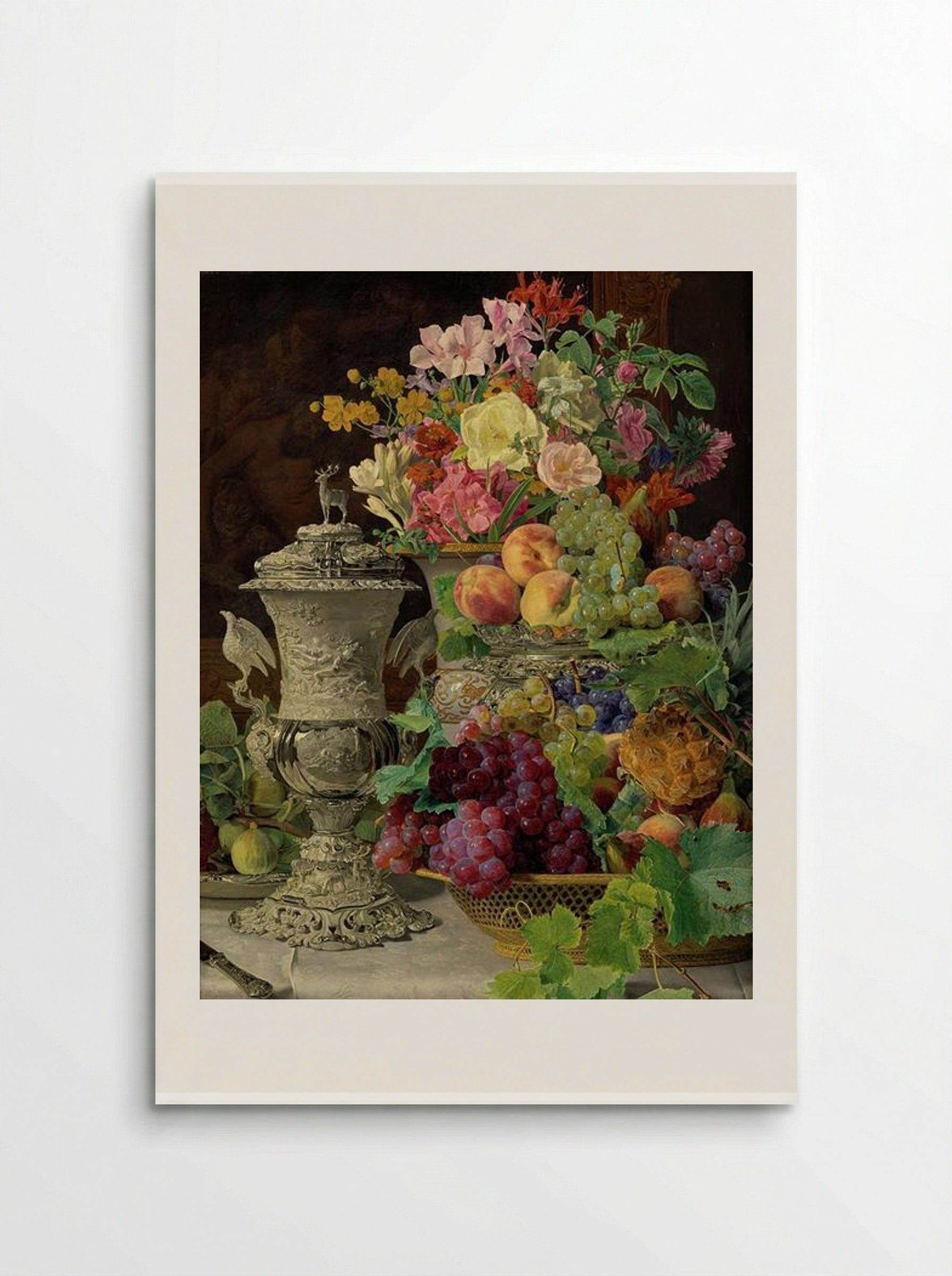Still Life with Morning Cup - Ferdinand Georg Waldmüller - Poster