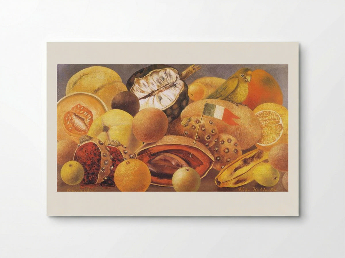 Still Life with Parrot and Flag - Frida Kahlo - Poster