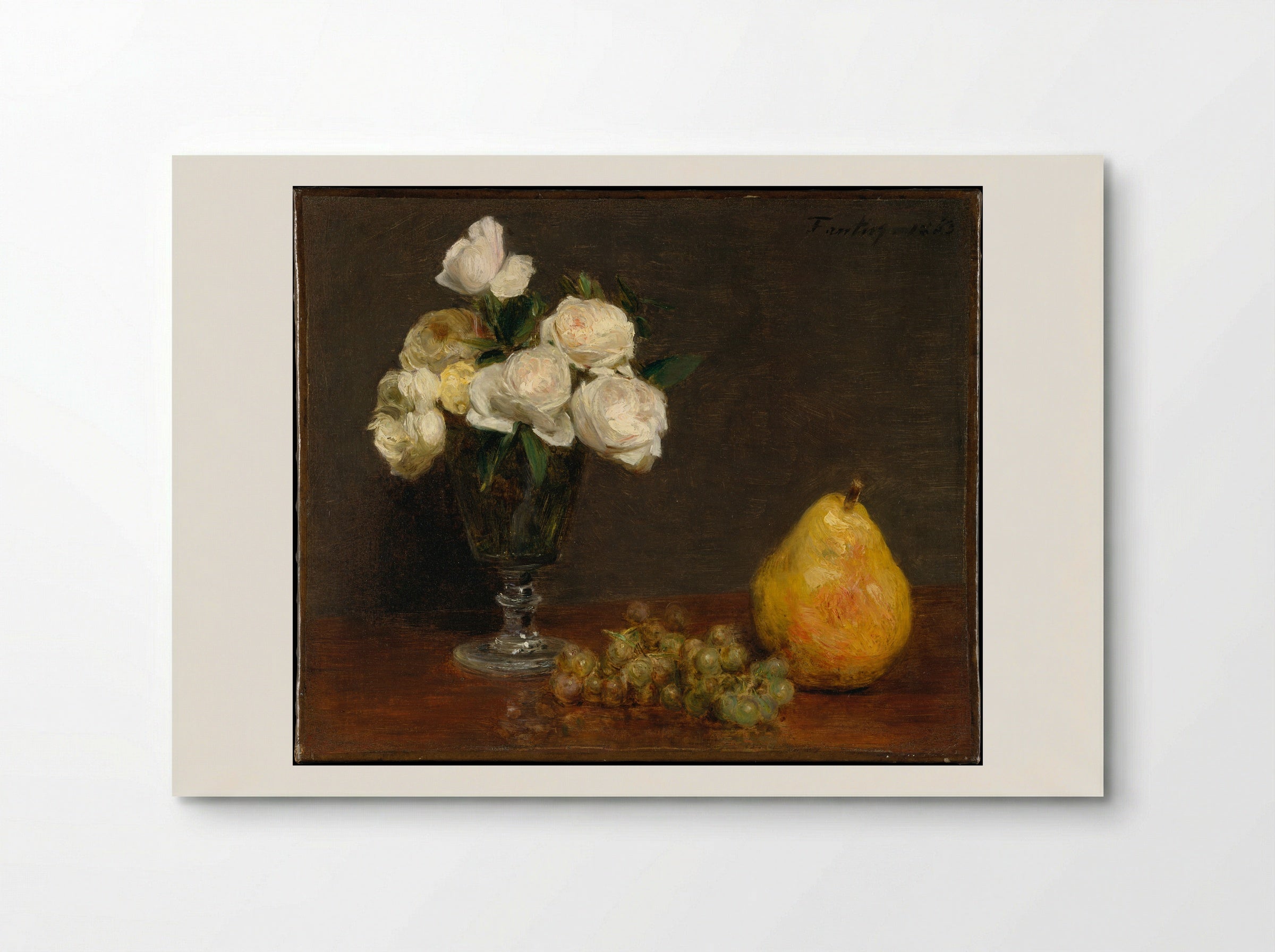Still Life with Roses and Fruit - Henri Fantin-Latour - Poster