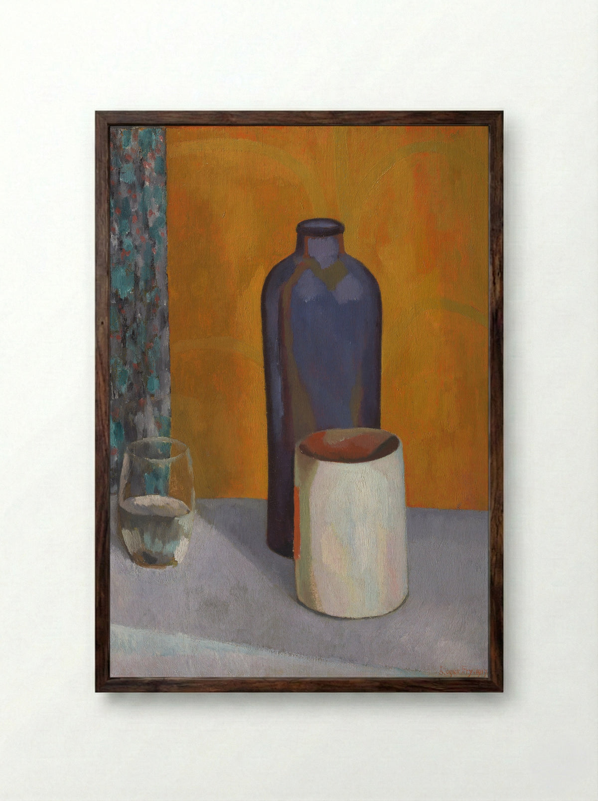 Still Life with T'ang Horse - Roger Fry - Framed Print Dark Wood