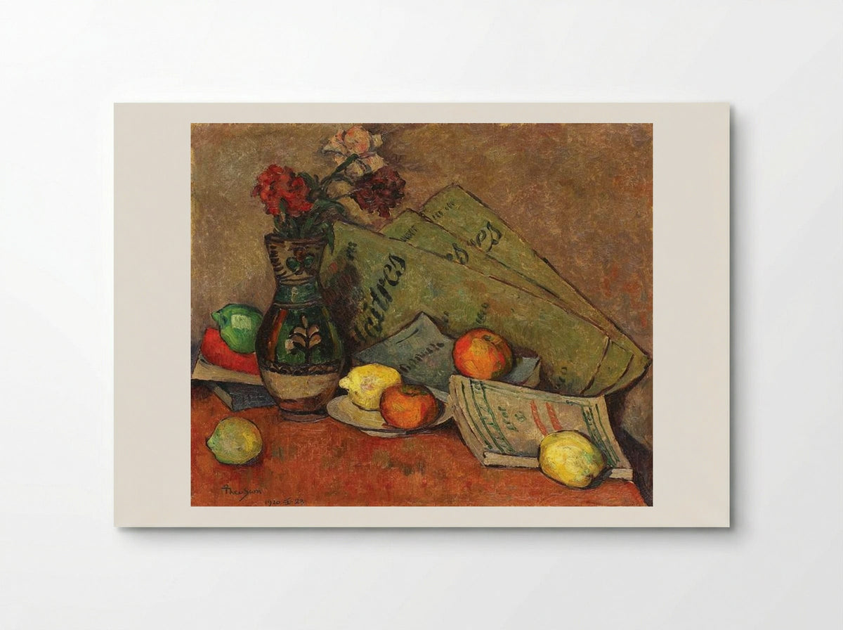 Still Life with Vase and Fruits - Ion Theodorescu-Sion - Poster