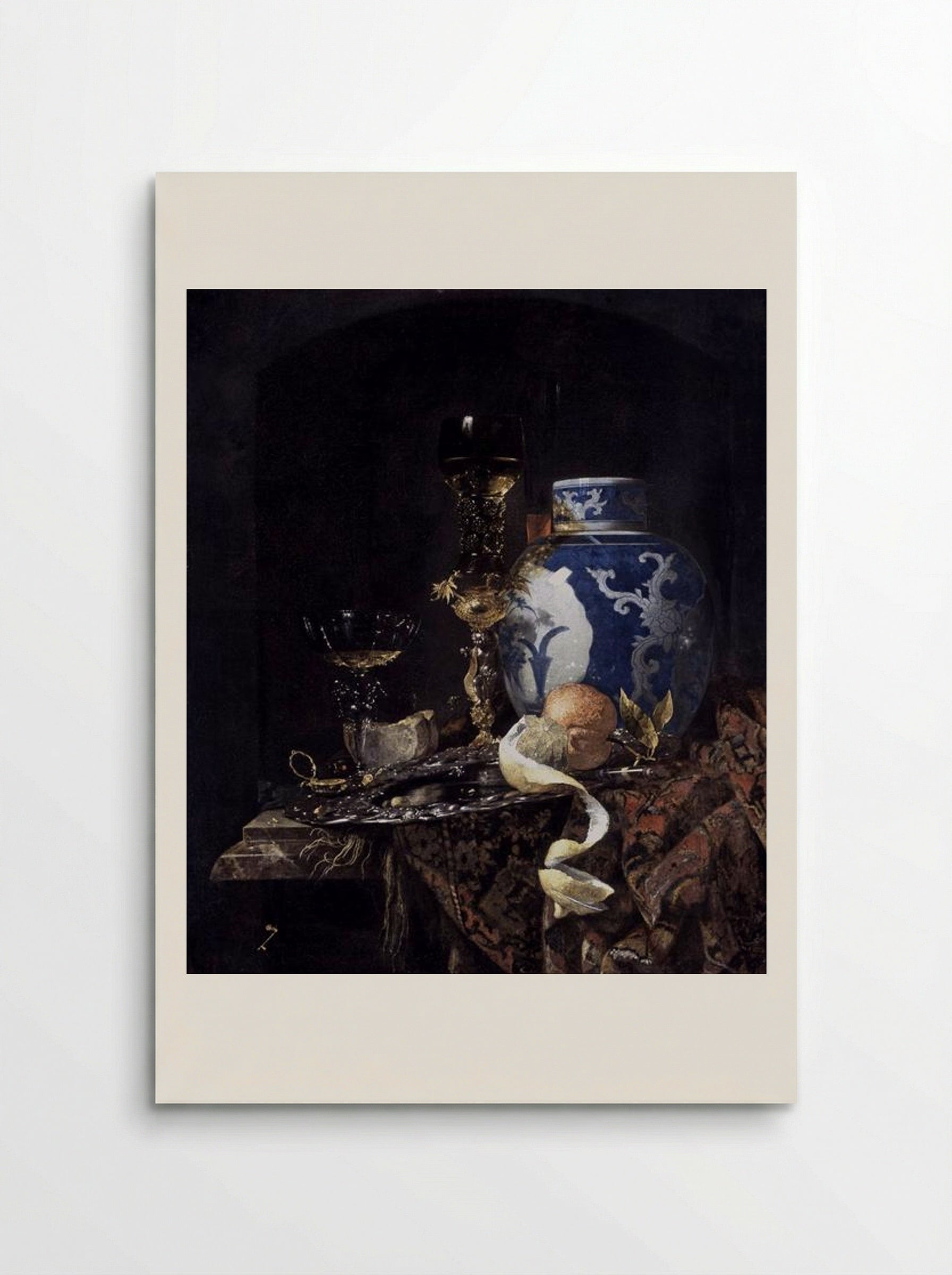 Still-Life with a Late Ming Ginger Jar - Willem Kalf - Poster