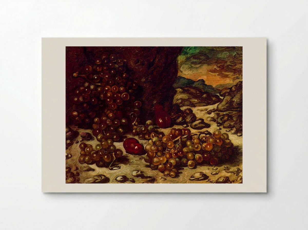 Still Life with rocky landscape - Giorgio de Chirico - Poster