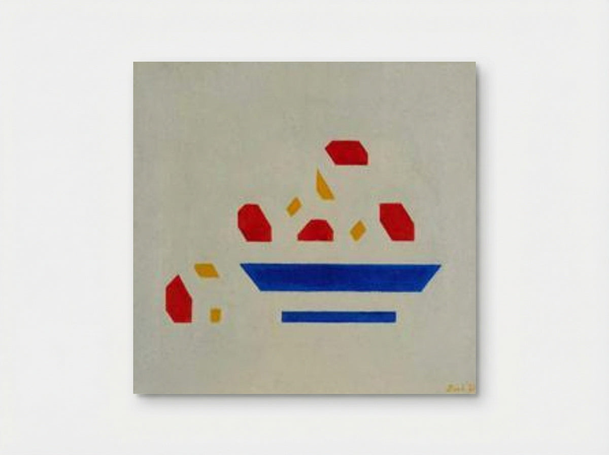 Still life (Bowl with apples) - Bart van der Leck - Poster
