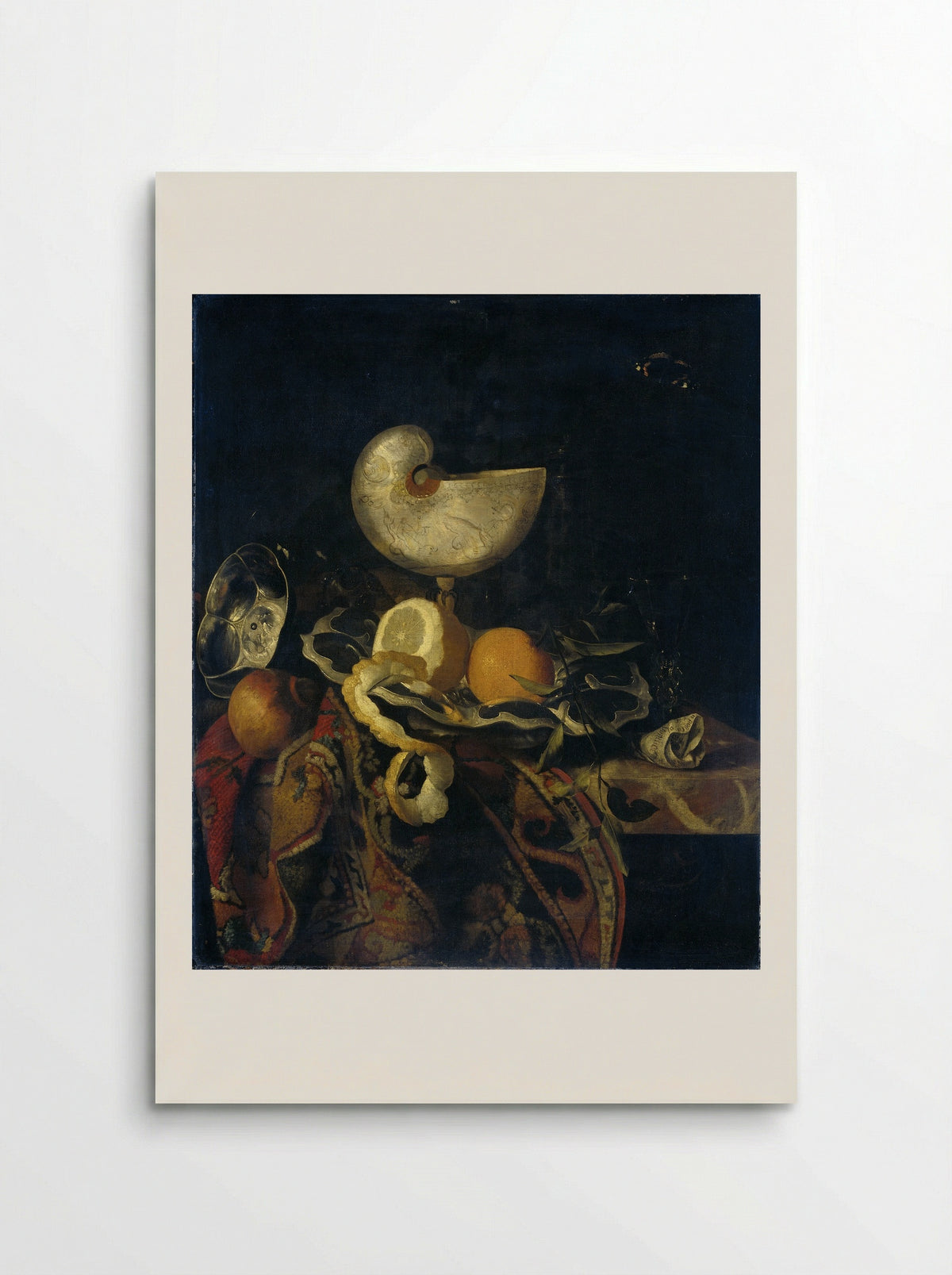 Stilleven met Nautilusbeker - Frans Sant-Acker - Poster