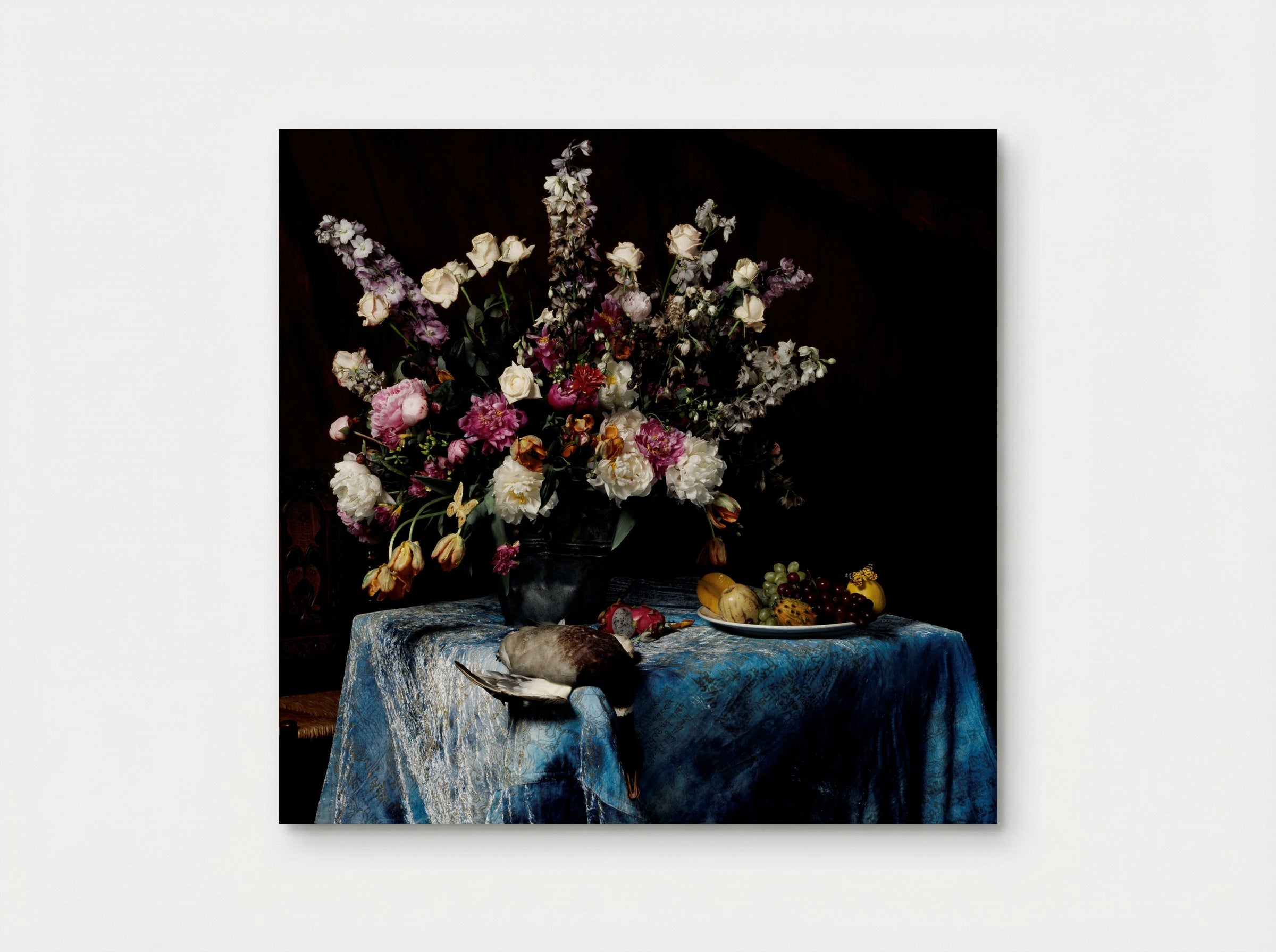 Stilleven met bloemen, fruit en een eend - Erwin Olaf - Poster