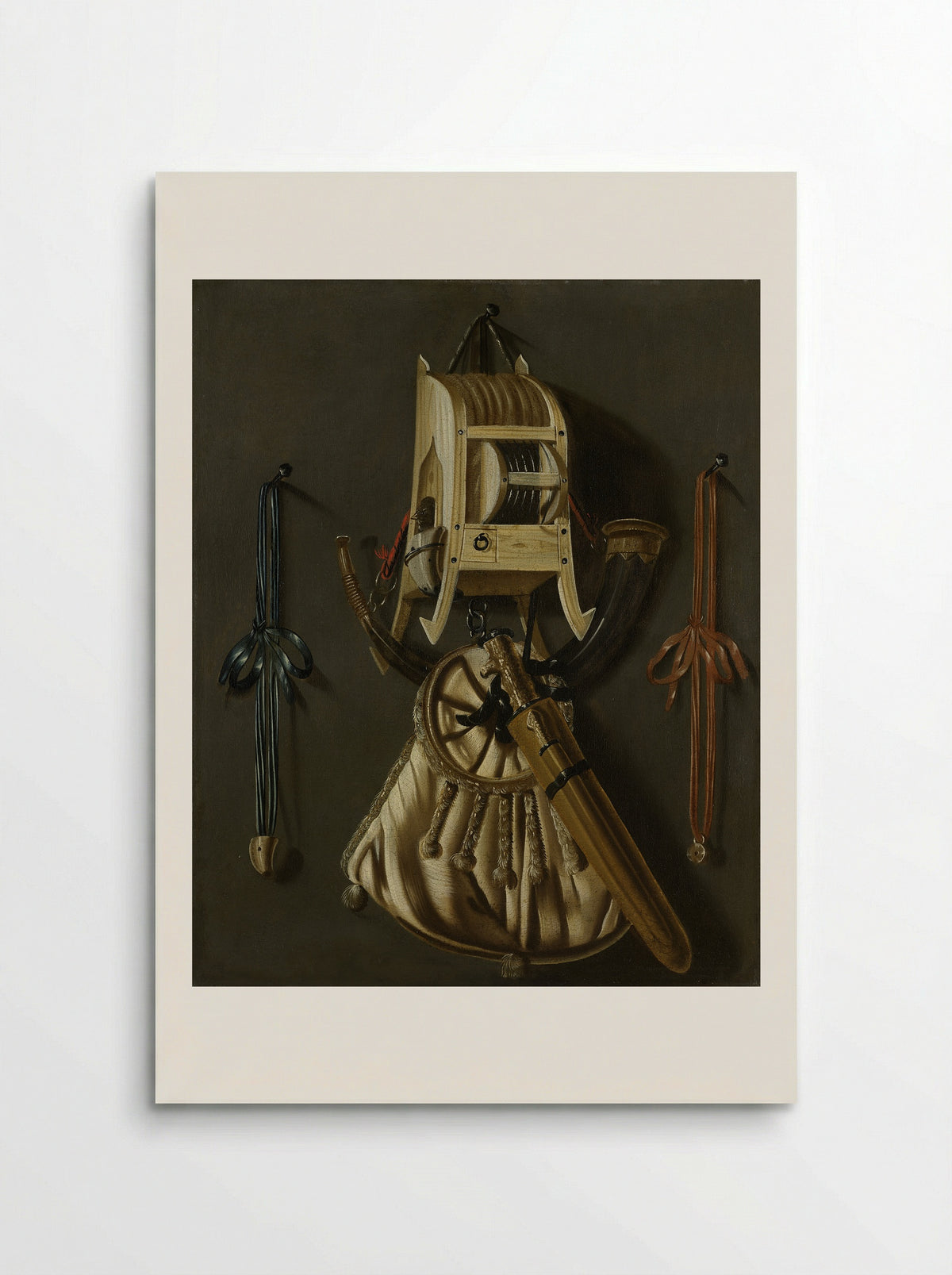 Stilleven met jachtgerei - Johannes Leemans - Poster
