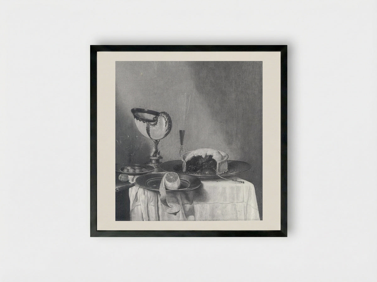 Stilleven - Gerret Willemsz. Heda - Framed Print Black