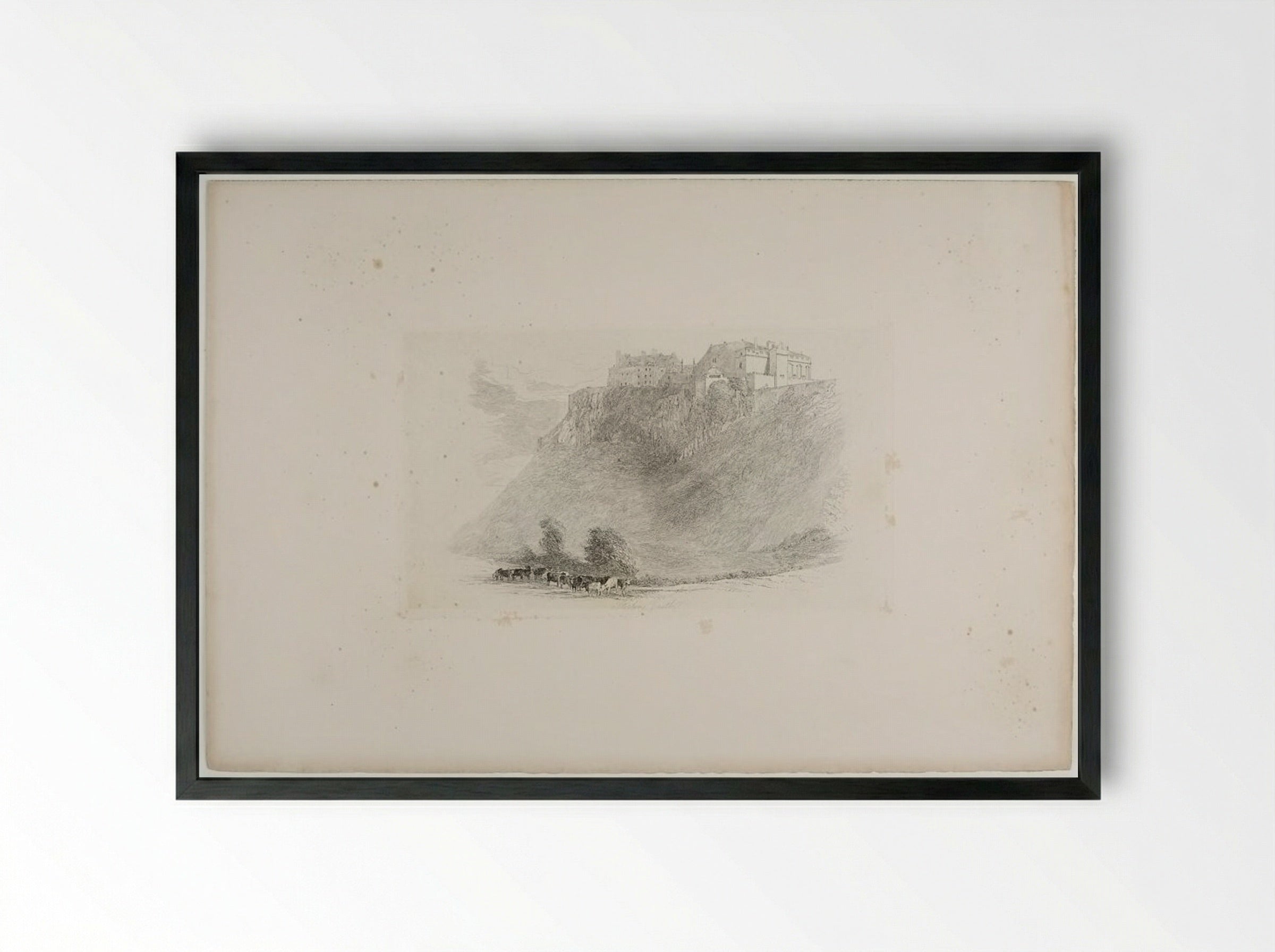 Stirling Castle - J. L. Cranstone - Framed Print Black